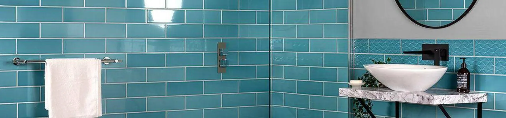 Ledbury Powder Blue Pattern Wall and Floor Tiles