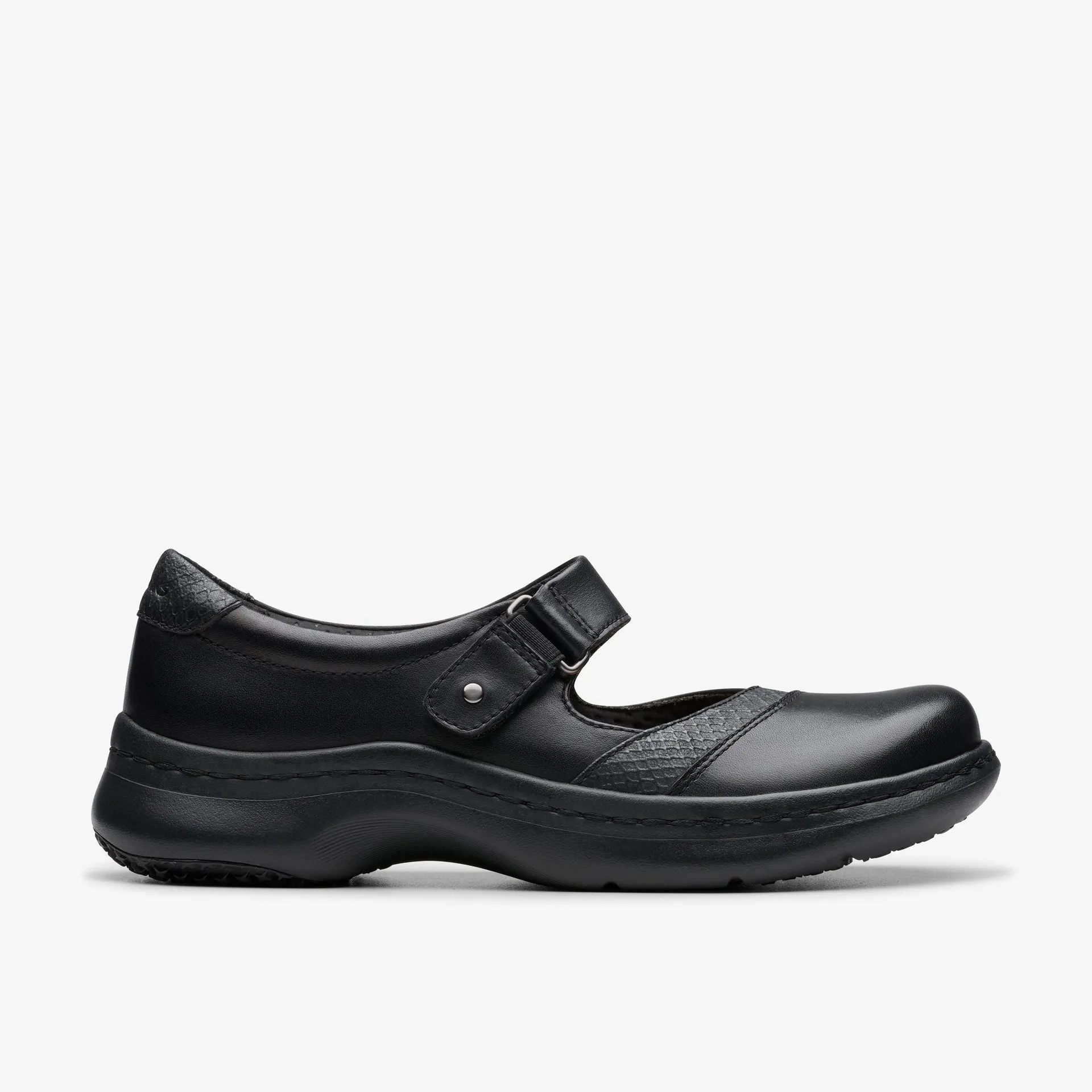 Clarks Pro Pace Black Leather