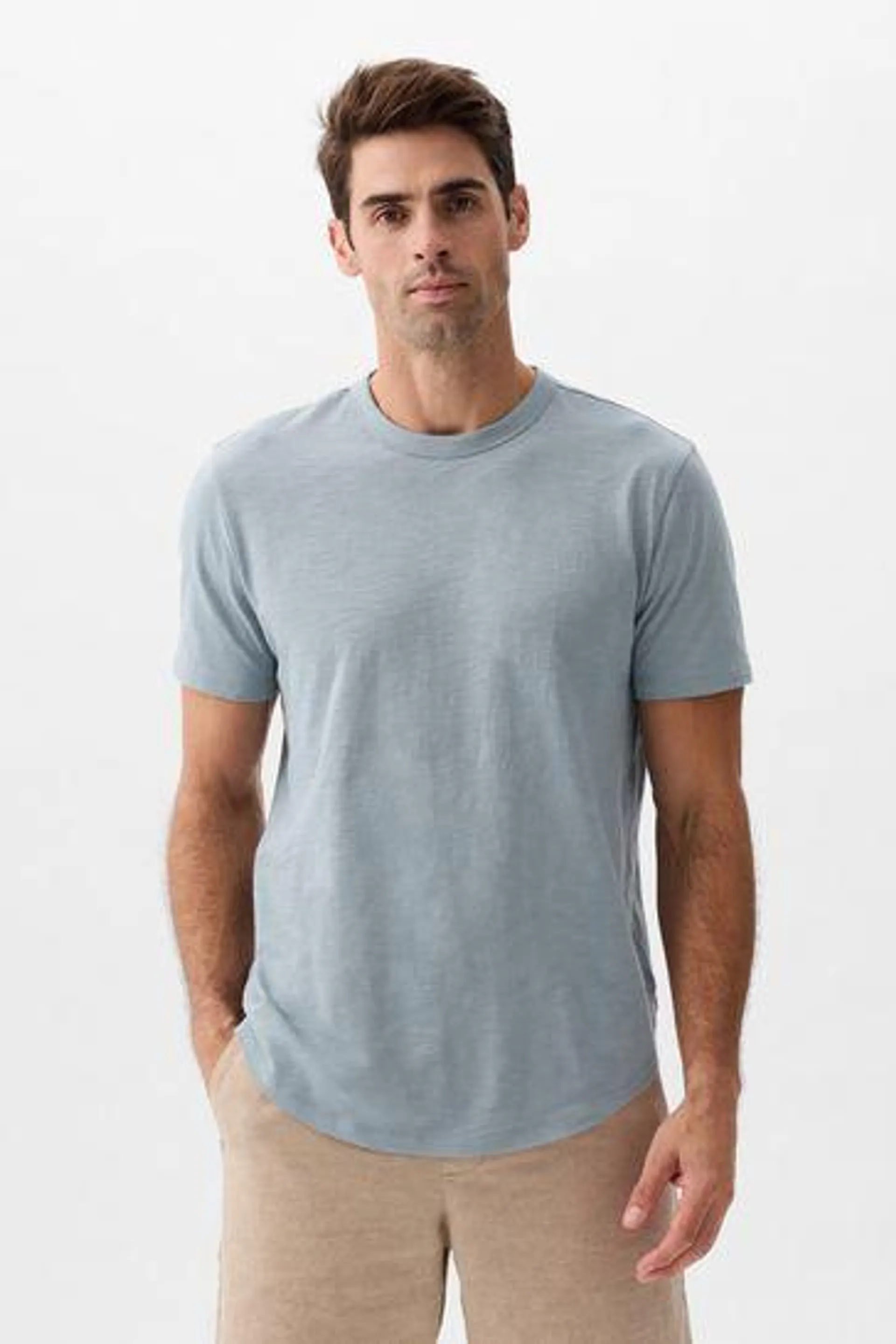 Cotton Crew Neck Short Sleeve T-Shirt