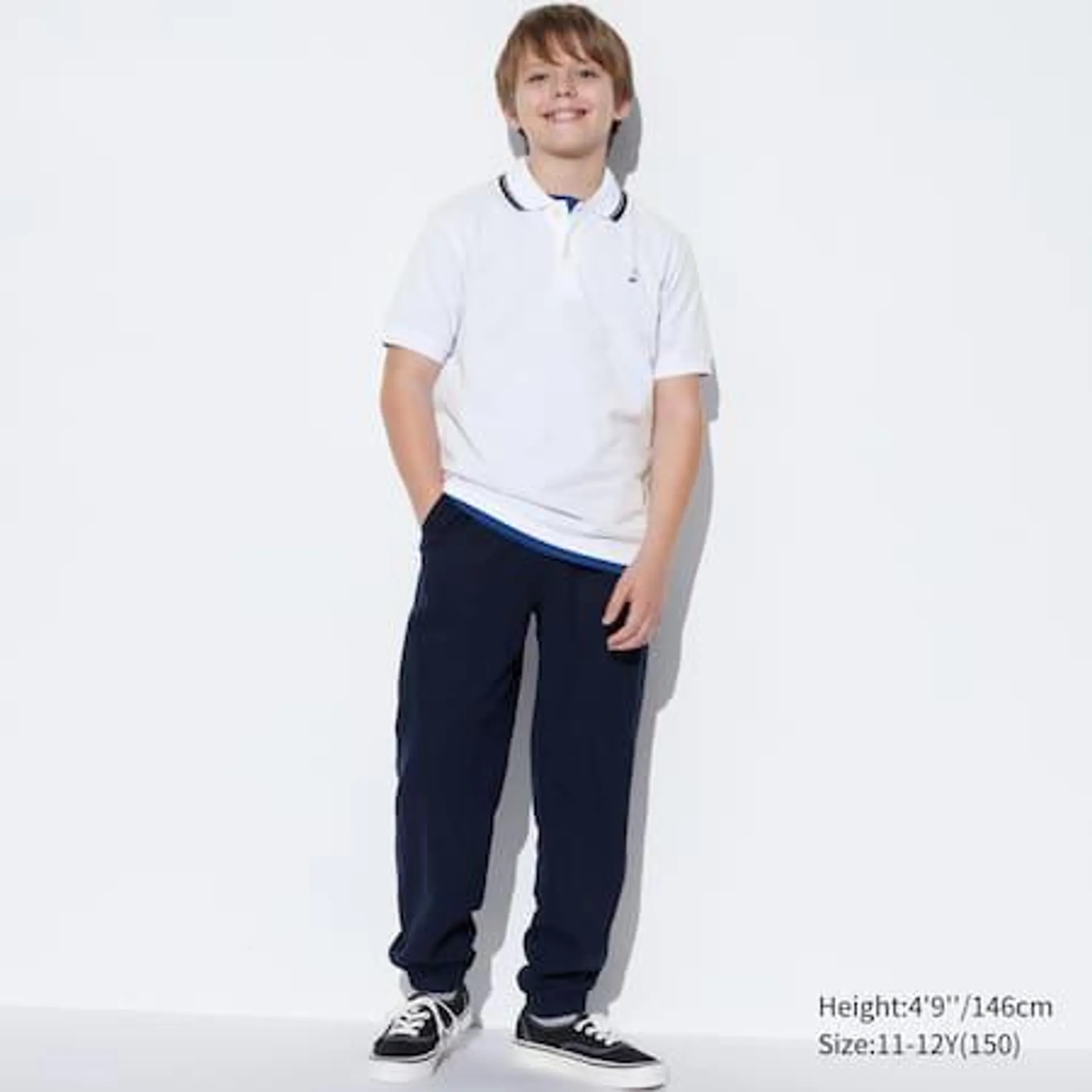 Kids DRY Piqué Embroidered Polo Shirt