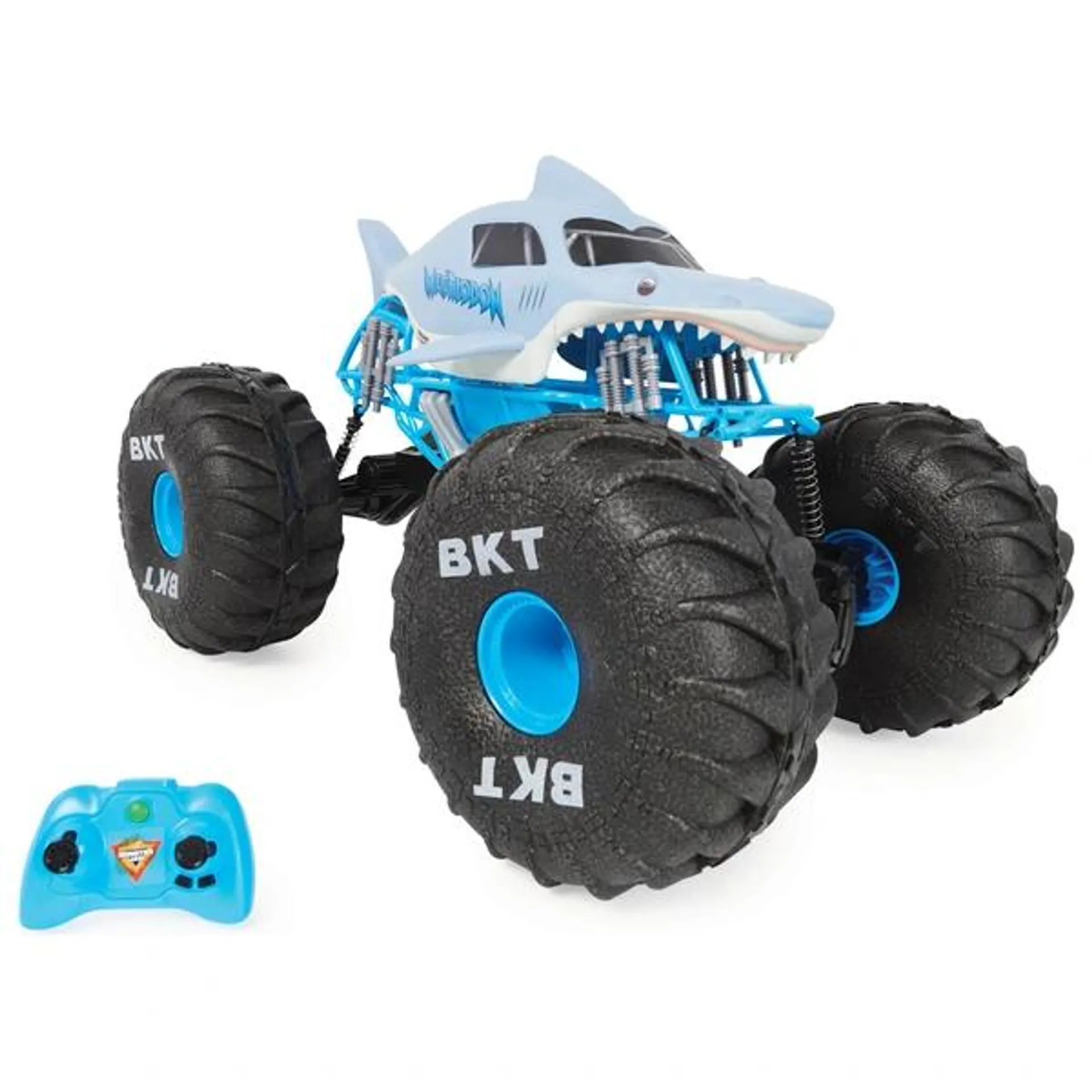 Monster Jam, Official 1:6 Mega Megalodon All-Terrain Remote Control Monster Truck