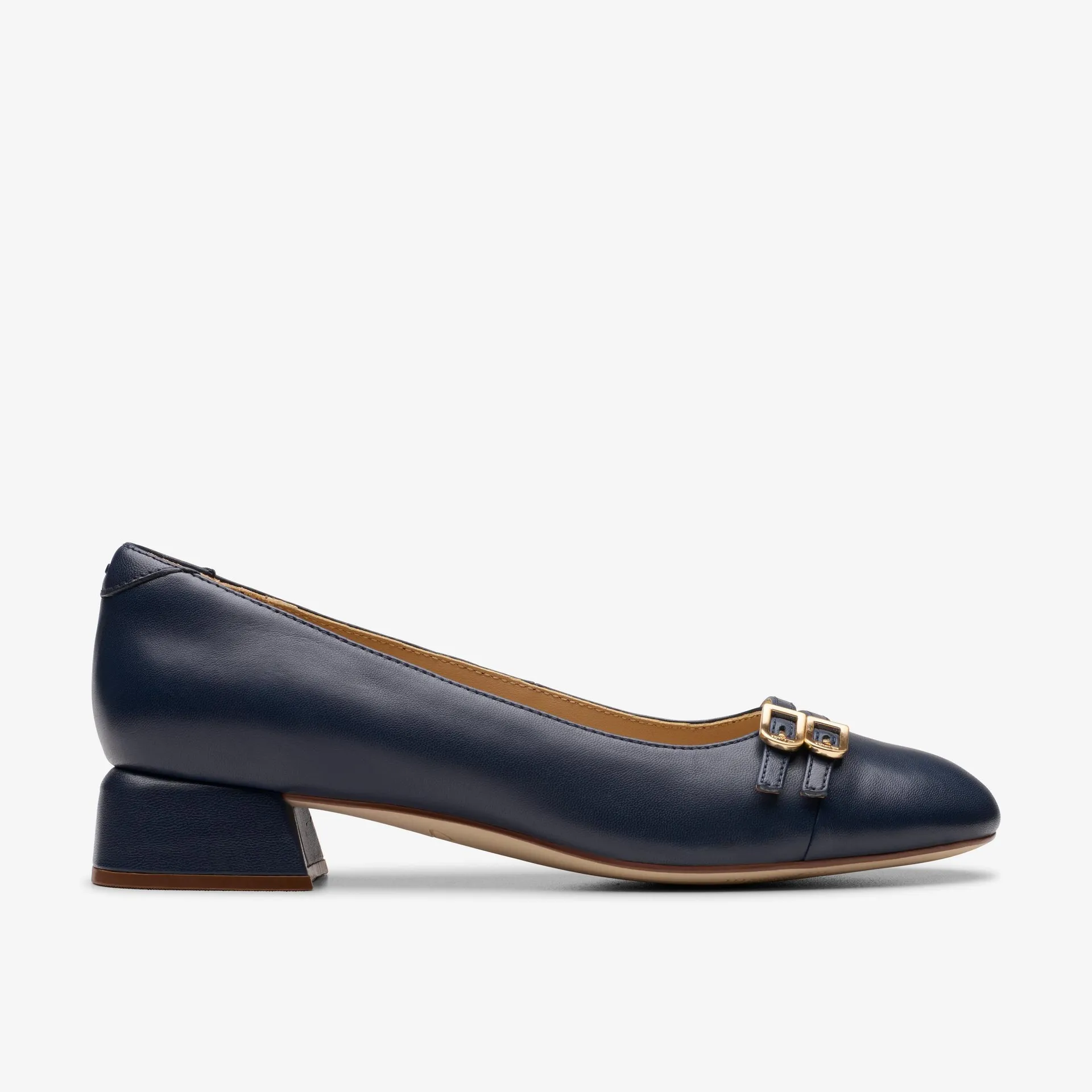 Daiss 30 Court Navy Leather