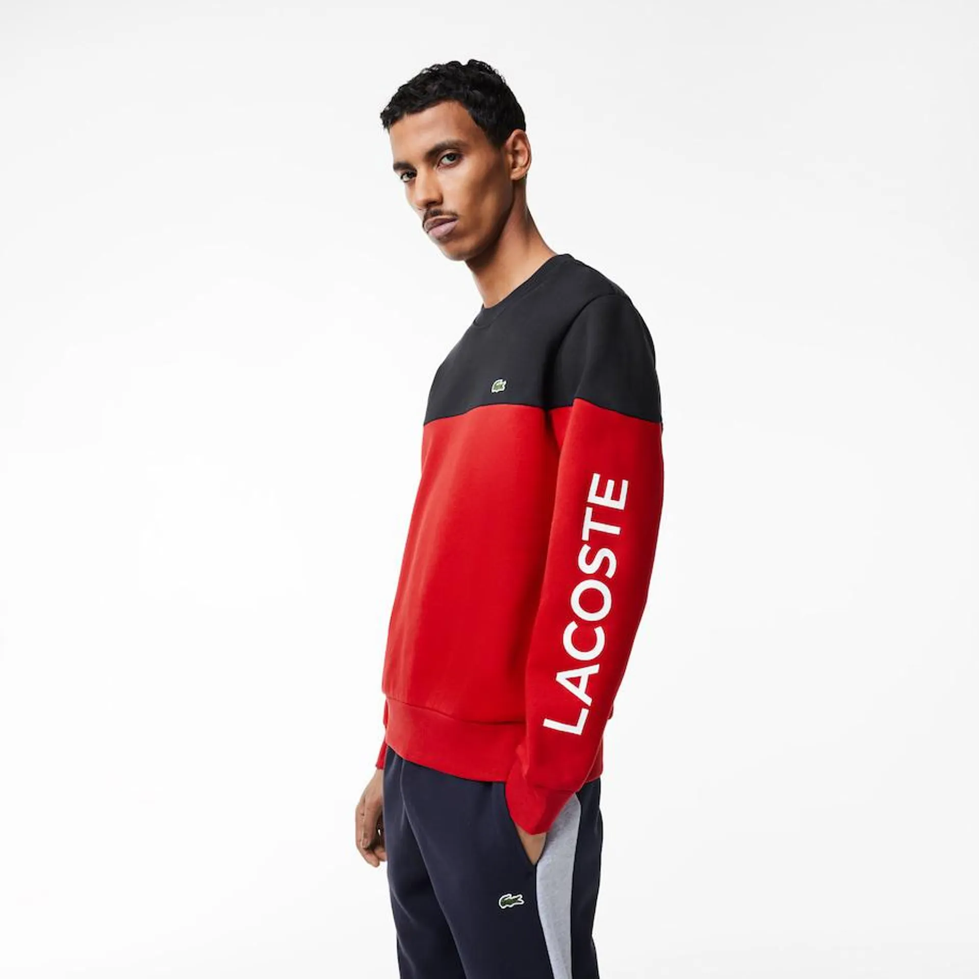 Men’s Lacoste Classic Colourblock Branded Sweatshirt