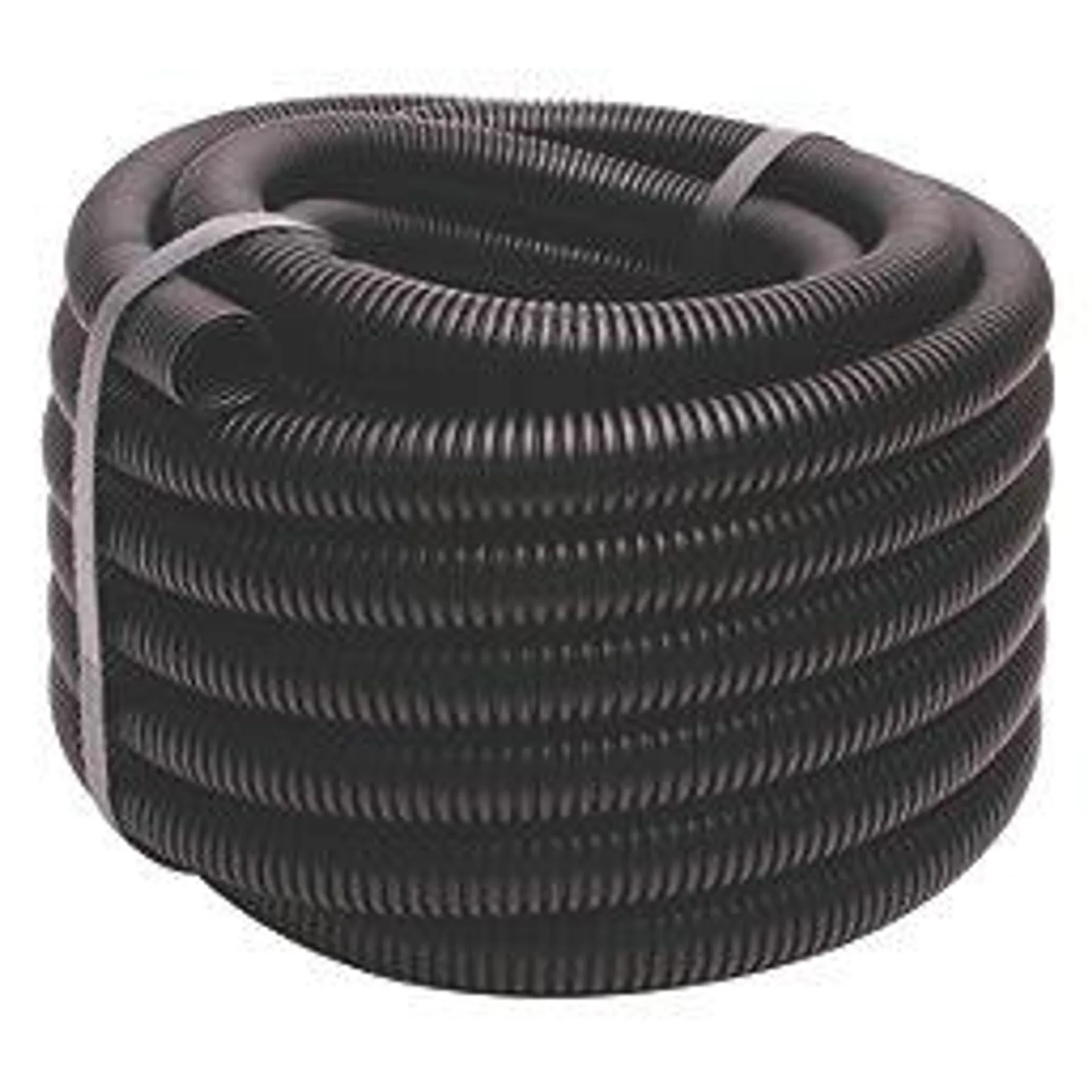 Deta TTE Corrugated Conduit 20mm x 10m Black