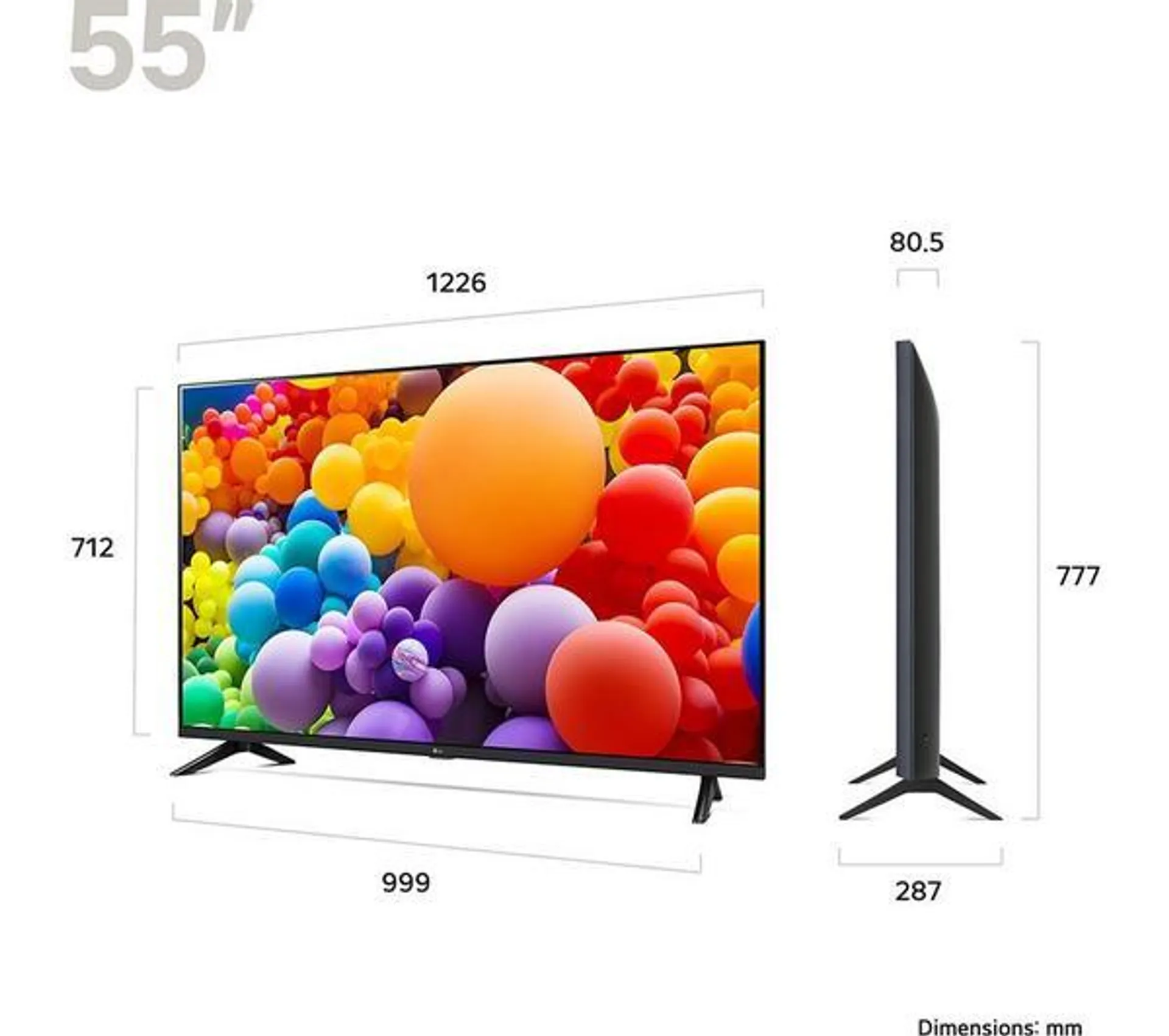 LG 55UT73006LA 55" Smart 4K Ultra HD HDR LED TV