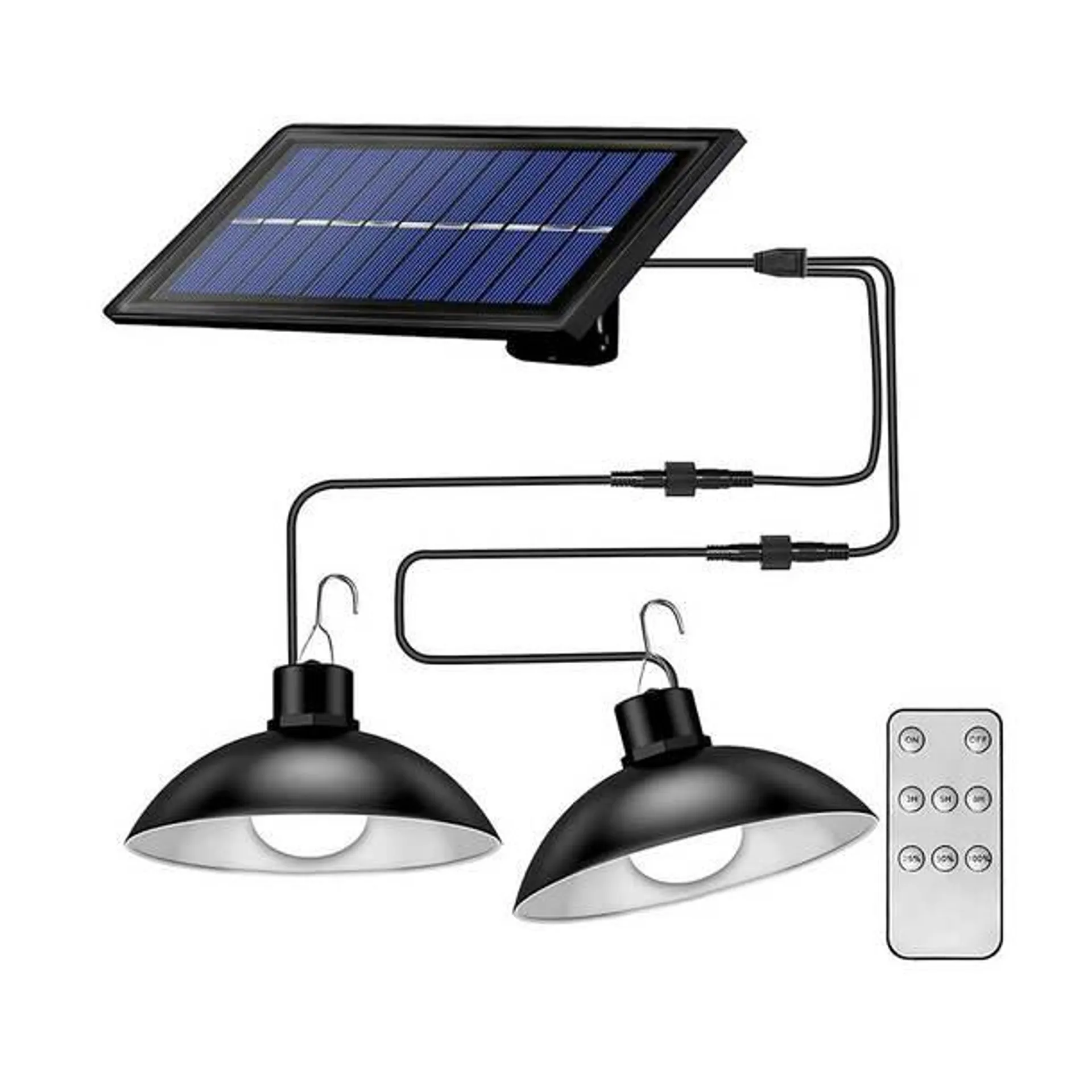 Double Head Solar Light (With Remote Control)