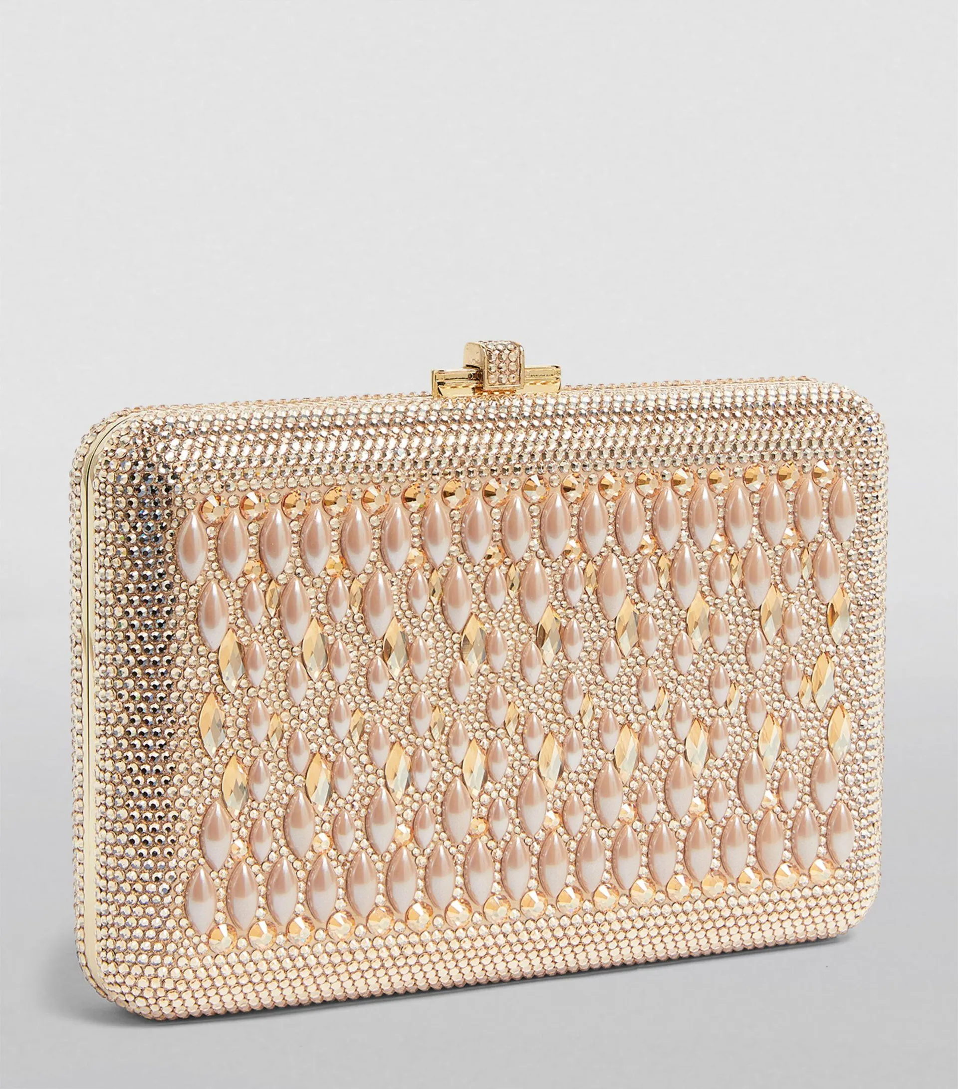 Pearl Lace Slim Slide Clutch Bag