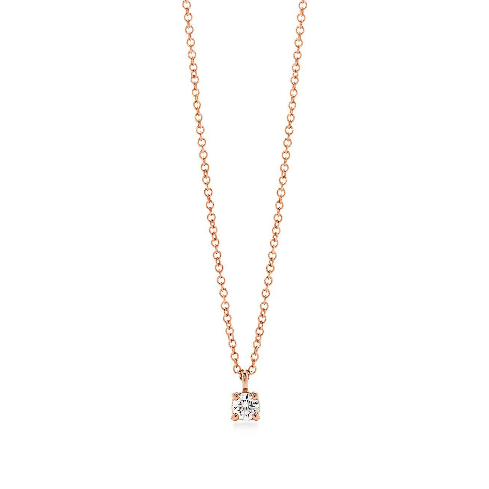 Tiffany Solitaire Diamond Pendant