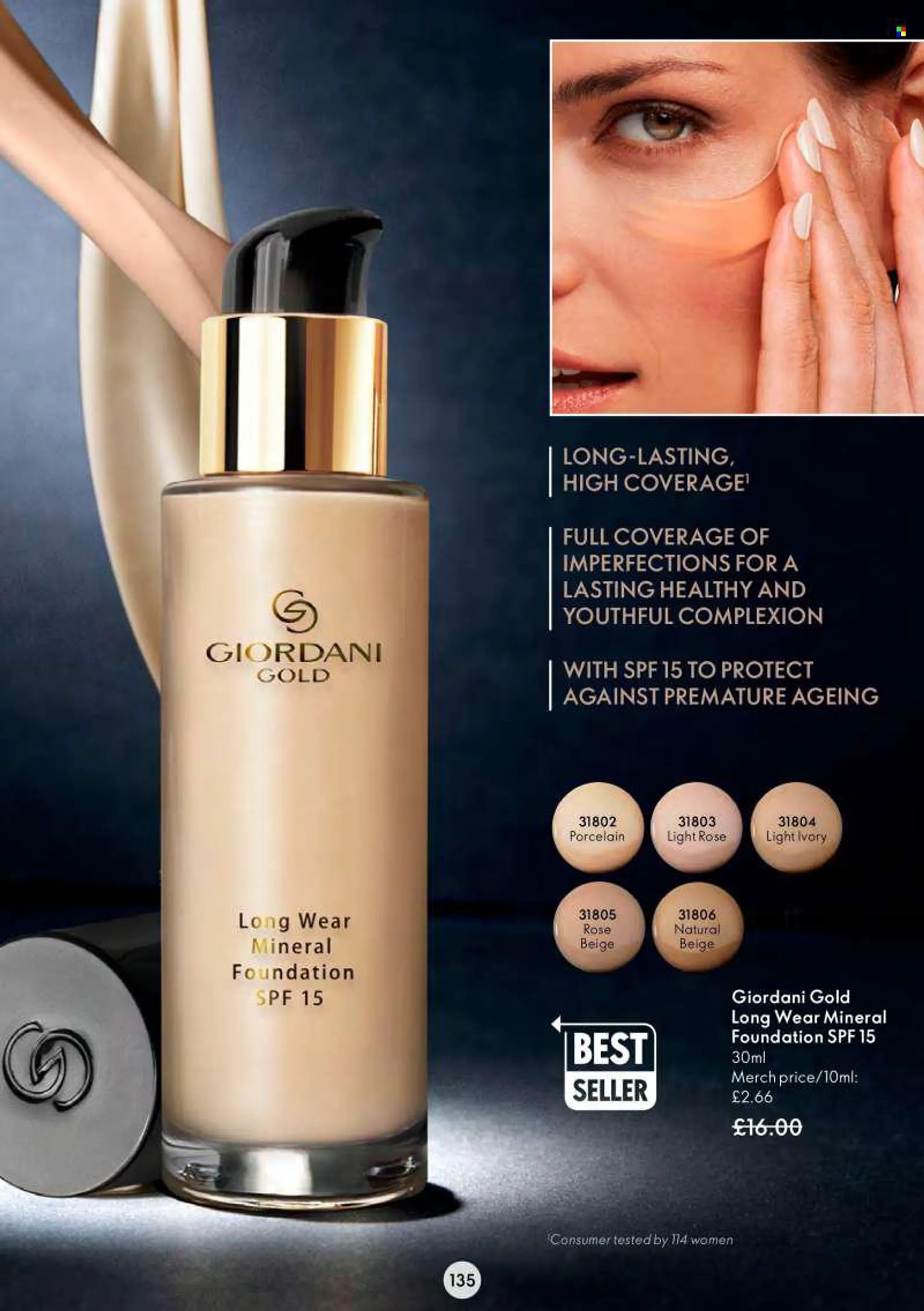 Oriflame offer  - 29.6.2022 - 19.7.2022 - Sales products - Giordani Gold. Page 135.