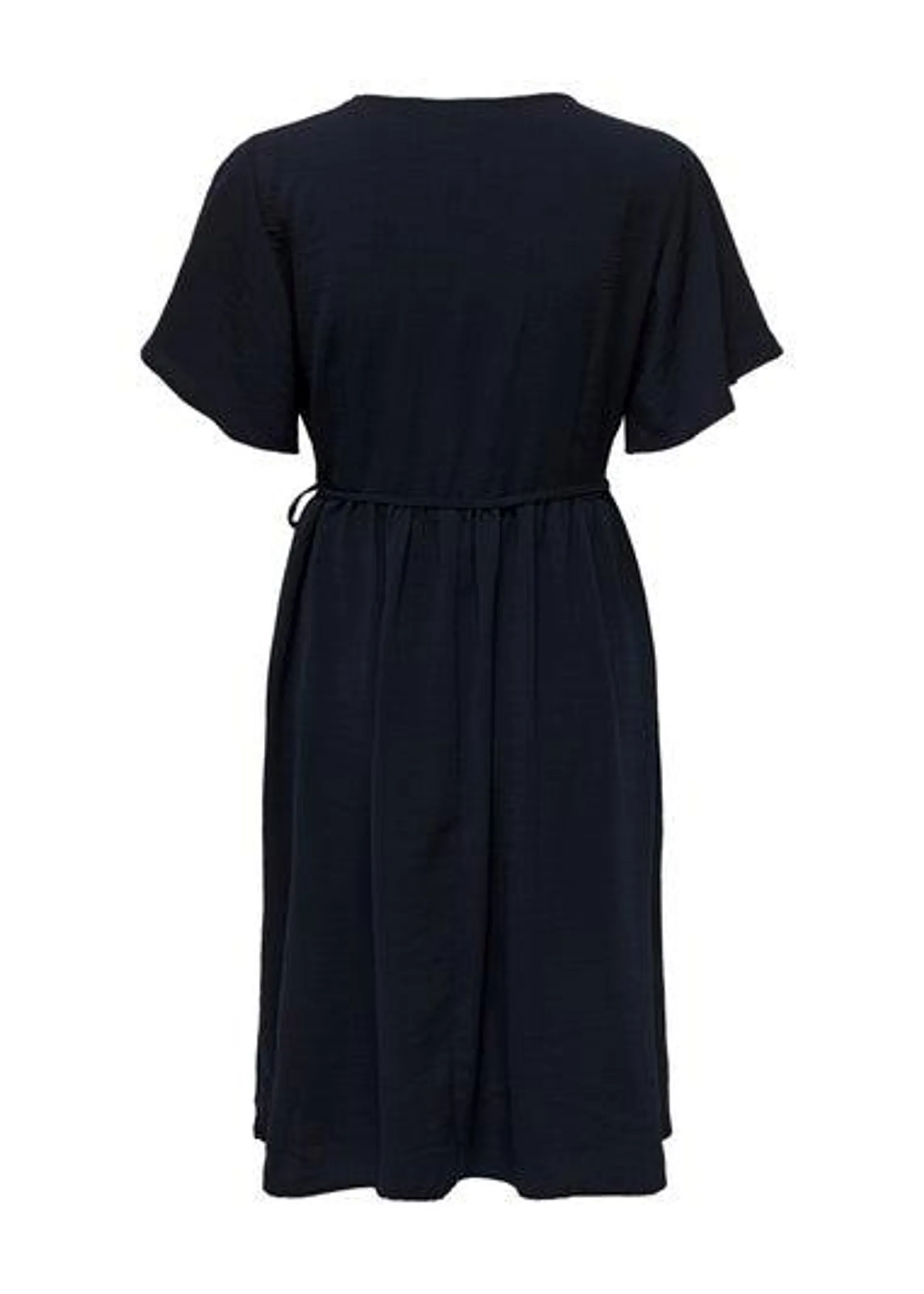 JDY Navy Wrap Midi Dress