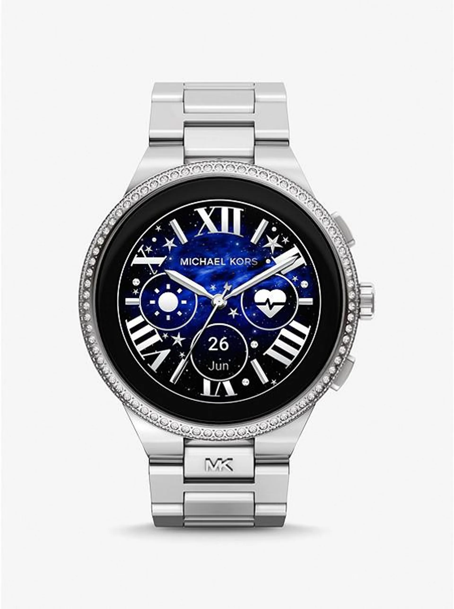 Gen 6 Camille Pavé Silver-Tone Smartwatch
