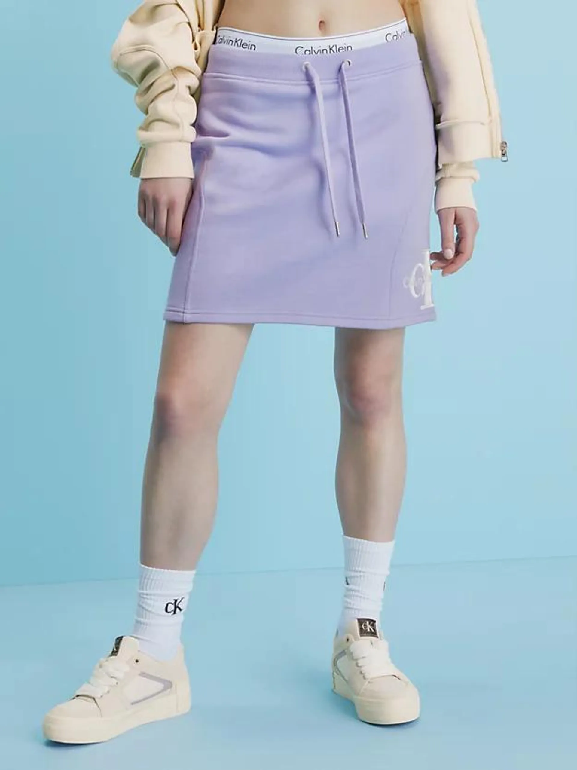 Terry Fleece Mini Skirt