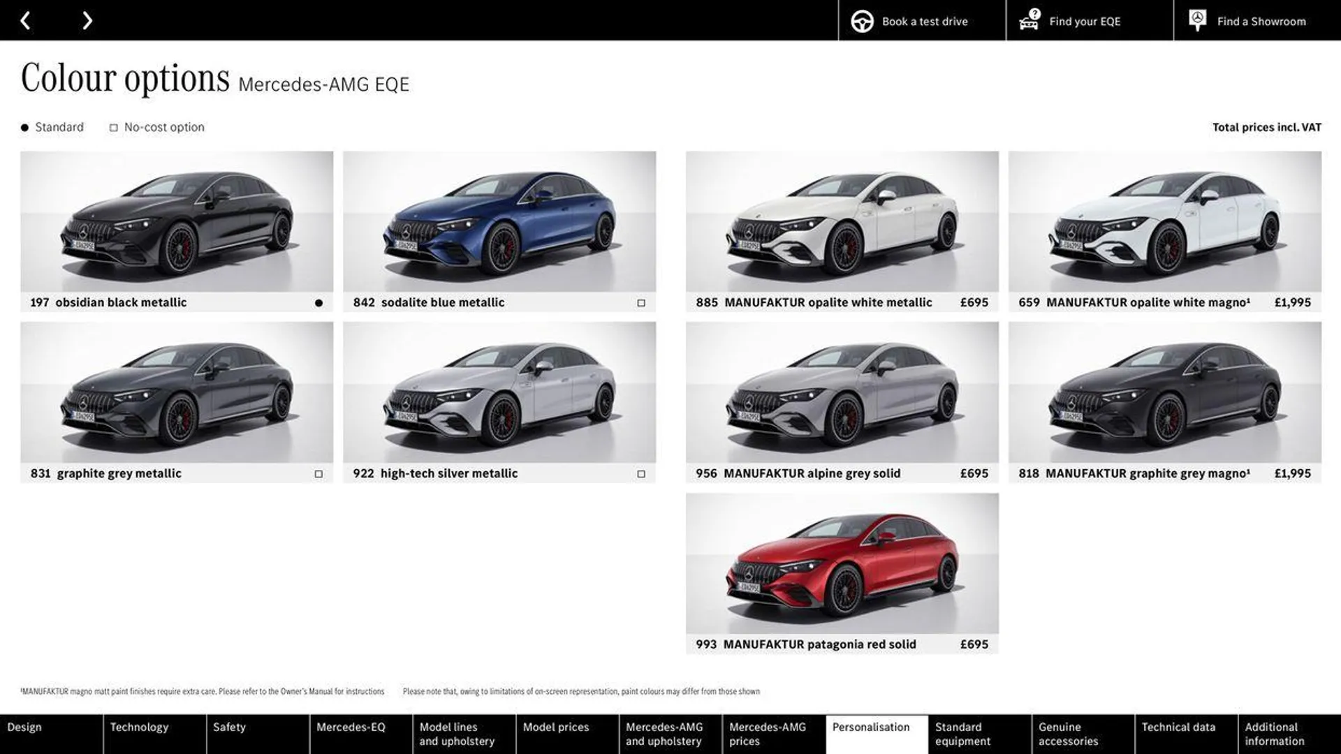 Mercedes Benz EQE Saloon from 21 May to 31 December 2024 - Catalogue Page 50