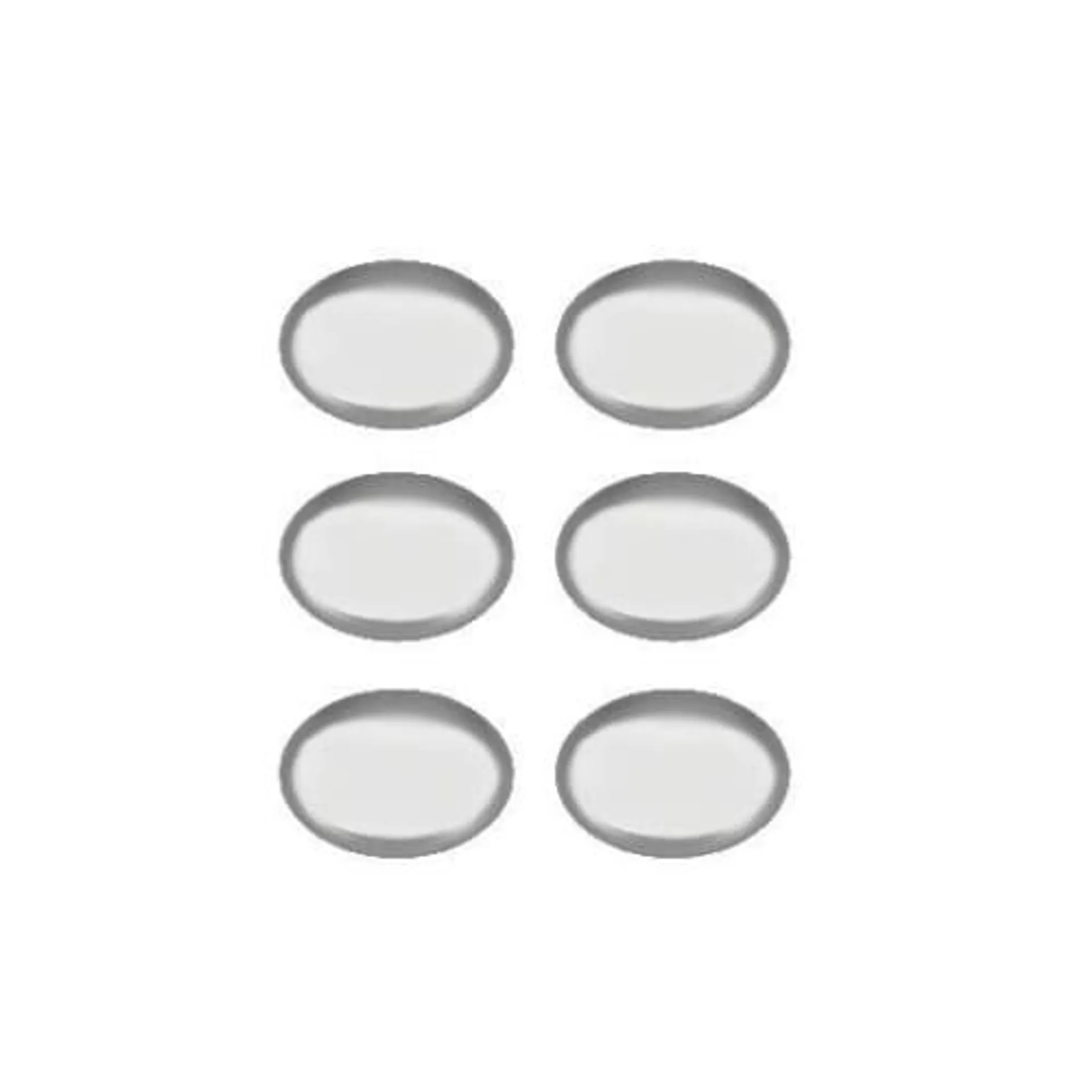 Wickes Oval Door Knob - Polished Chrome 33mm Pack of 6