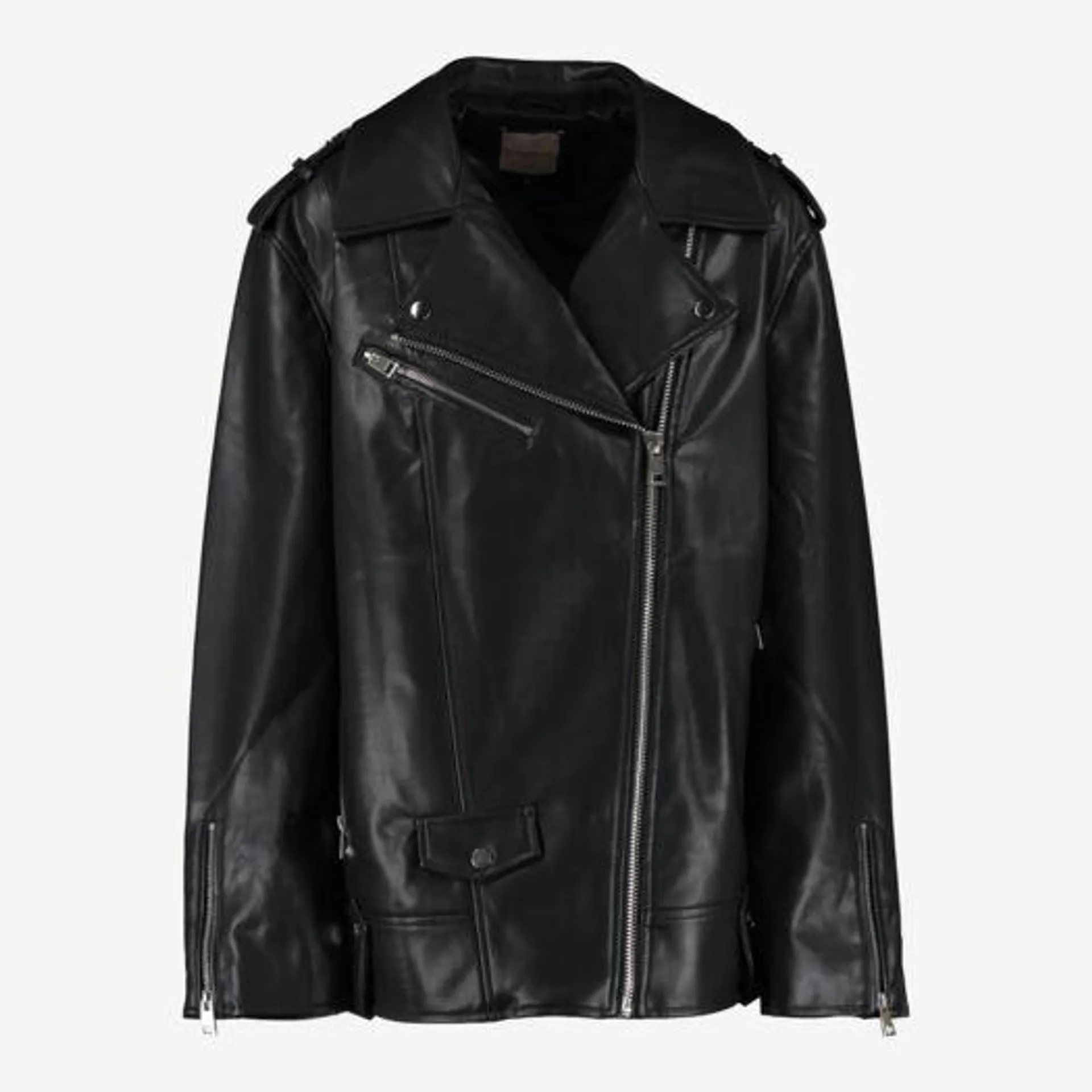 Black Faux Leather Jacket