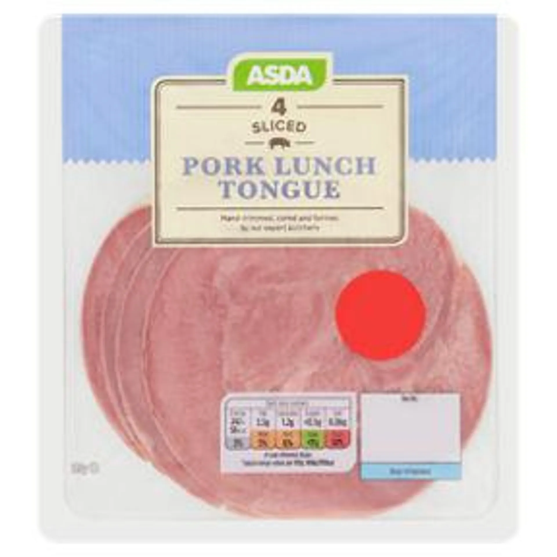 ASDA Thick Sliced Pork Lunch Tongue
