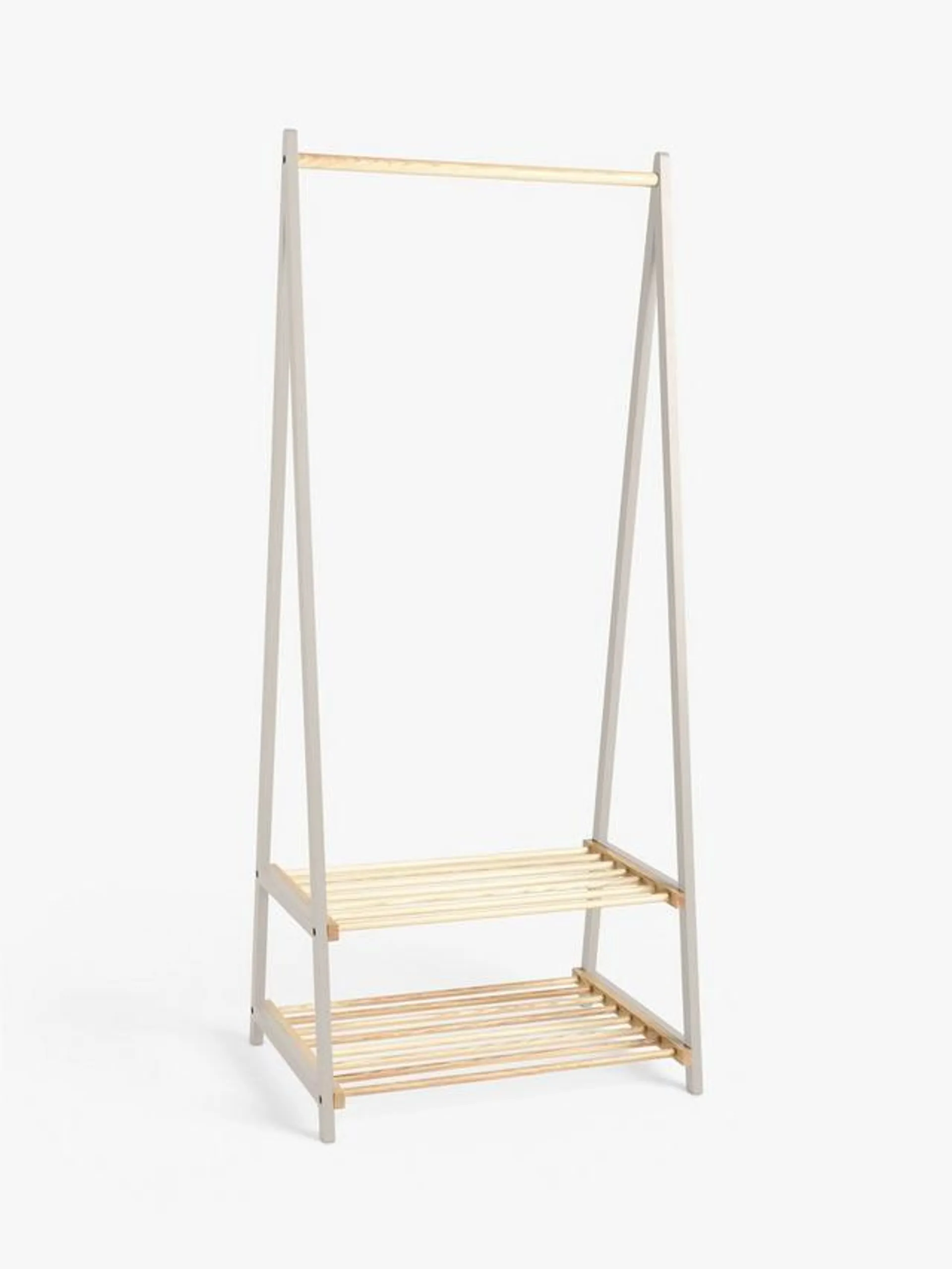 Ash Wood & Bamboo Garment/Clothes Rail, Linen