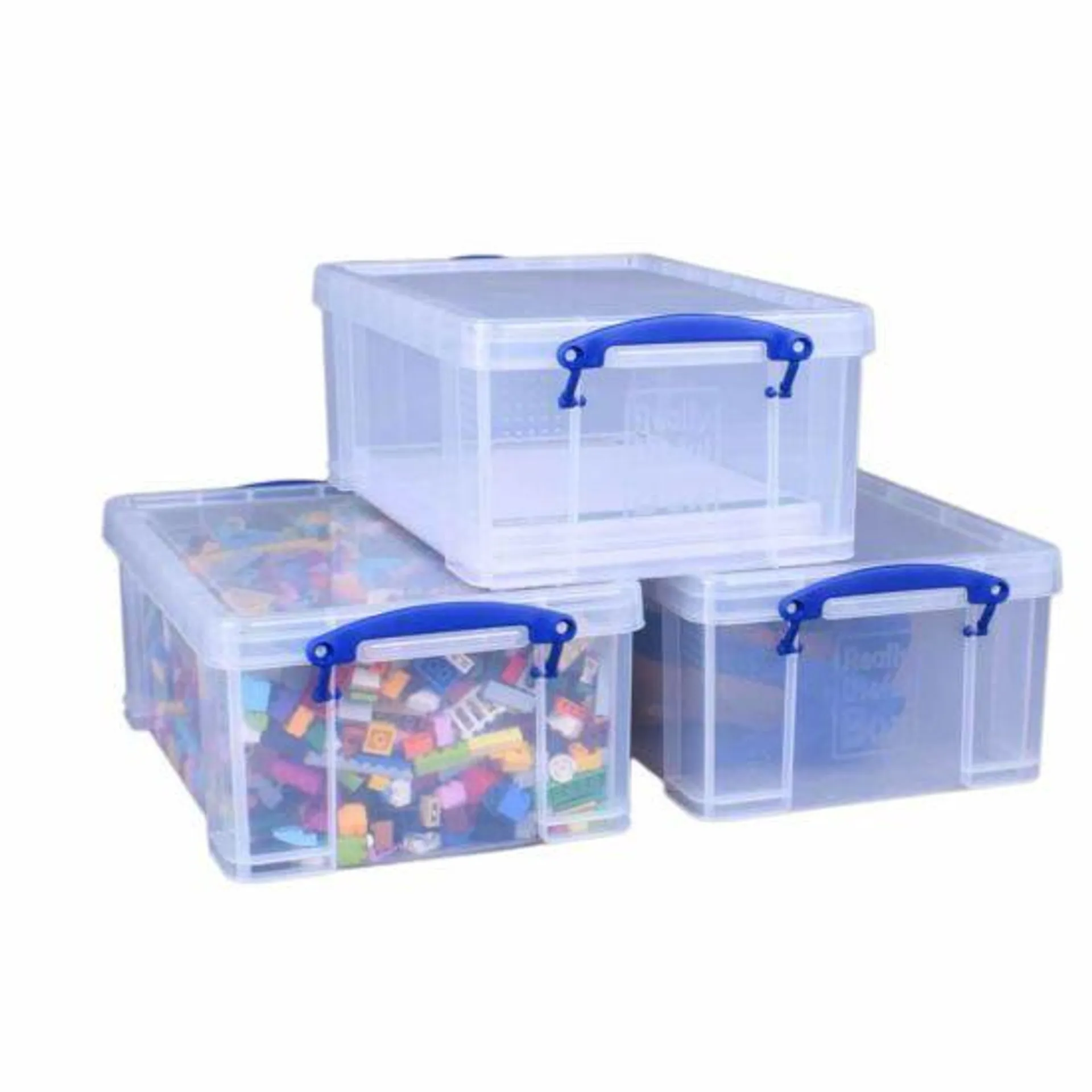 Really Useful Box 9 Litre Clear Pack of 3