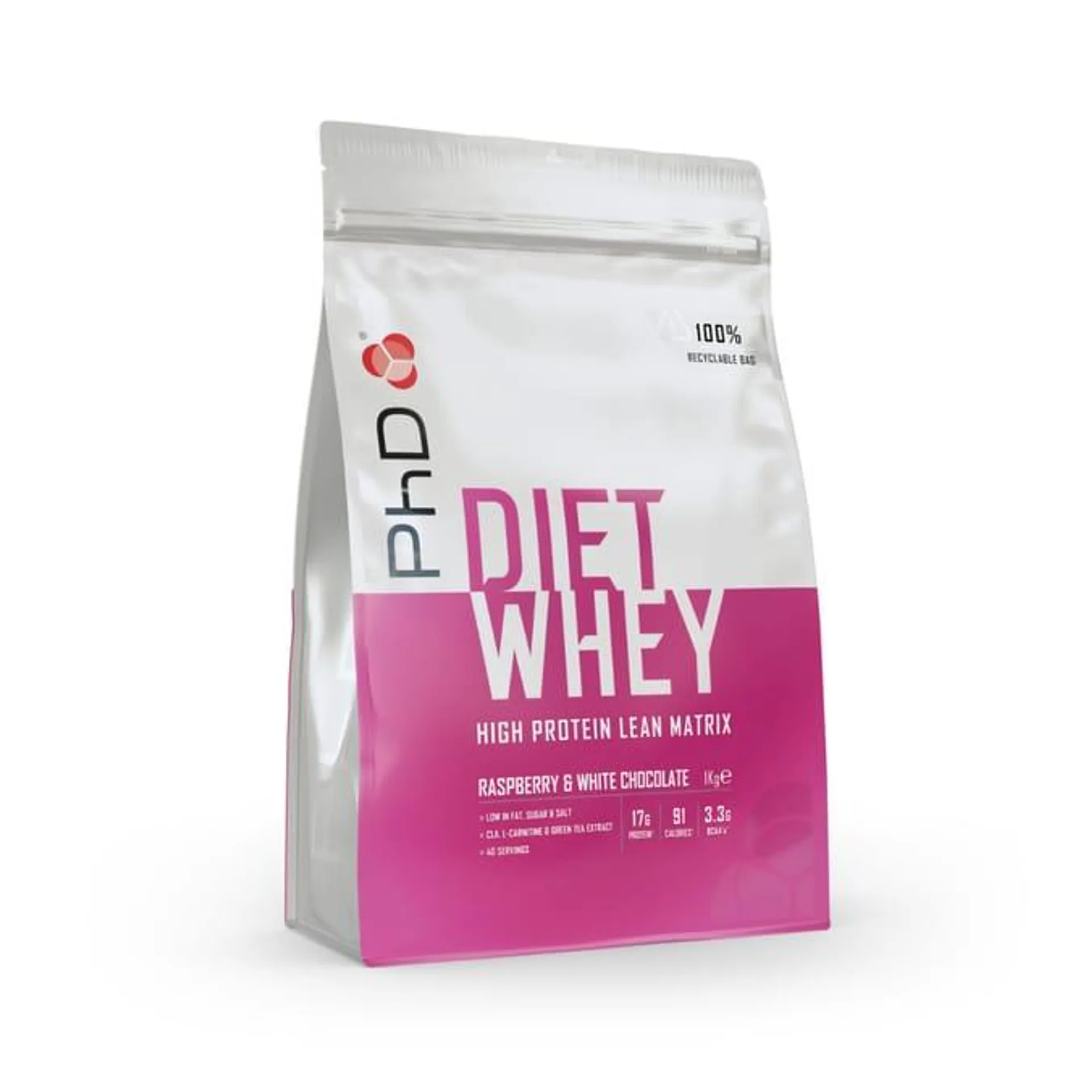 PhD Diet Whey Protein Raspberry & White Chocolate