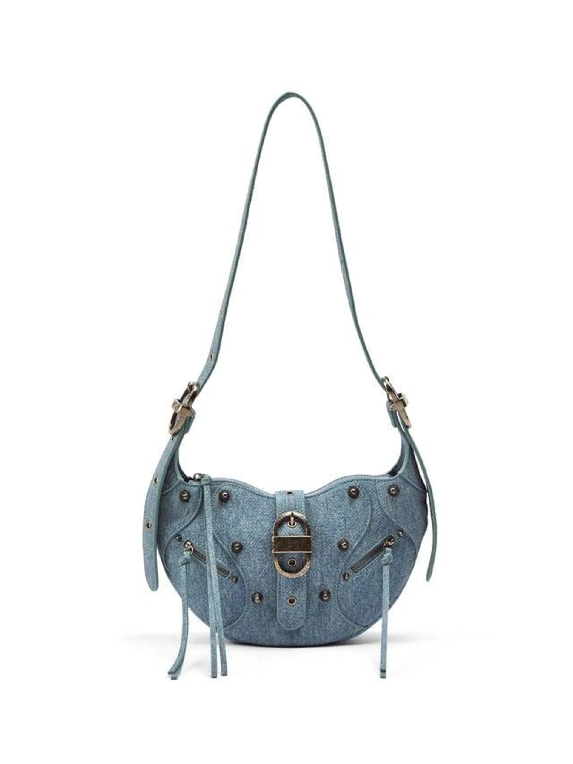 Tessa Denim Effect Shoulder Bag