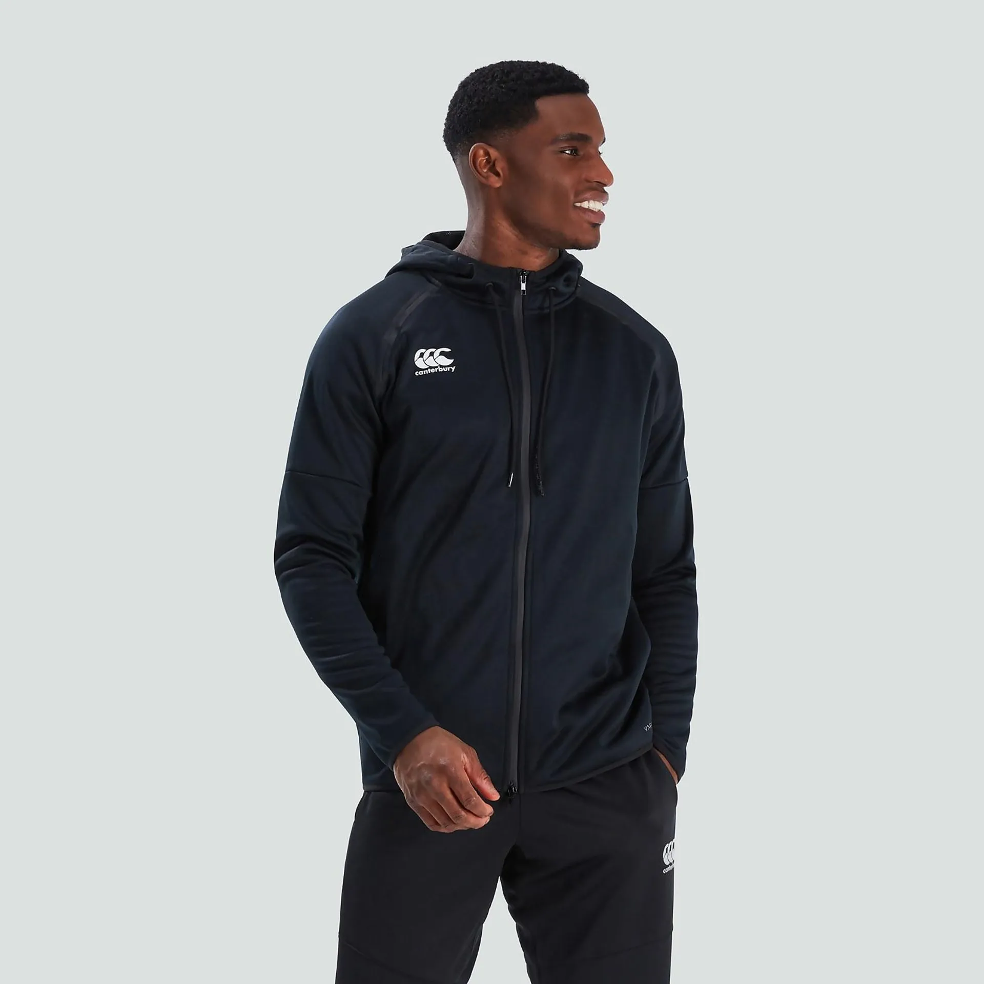 MENS TECH HOODY BLACK/GREY