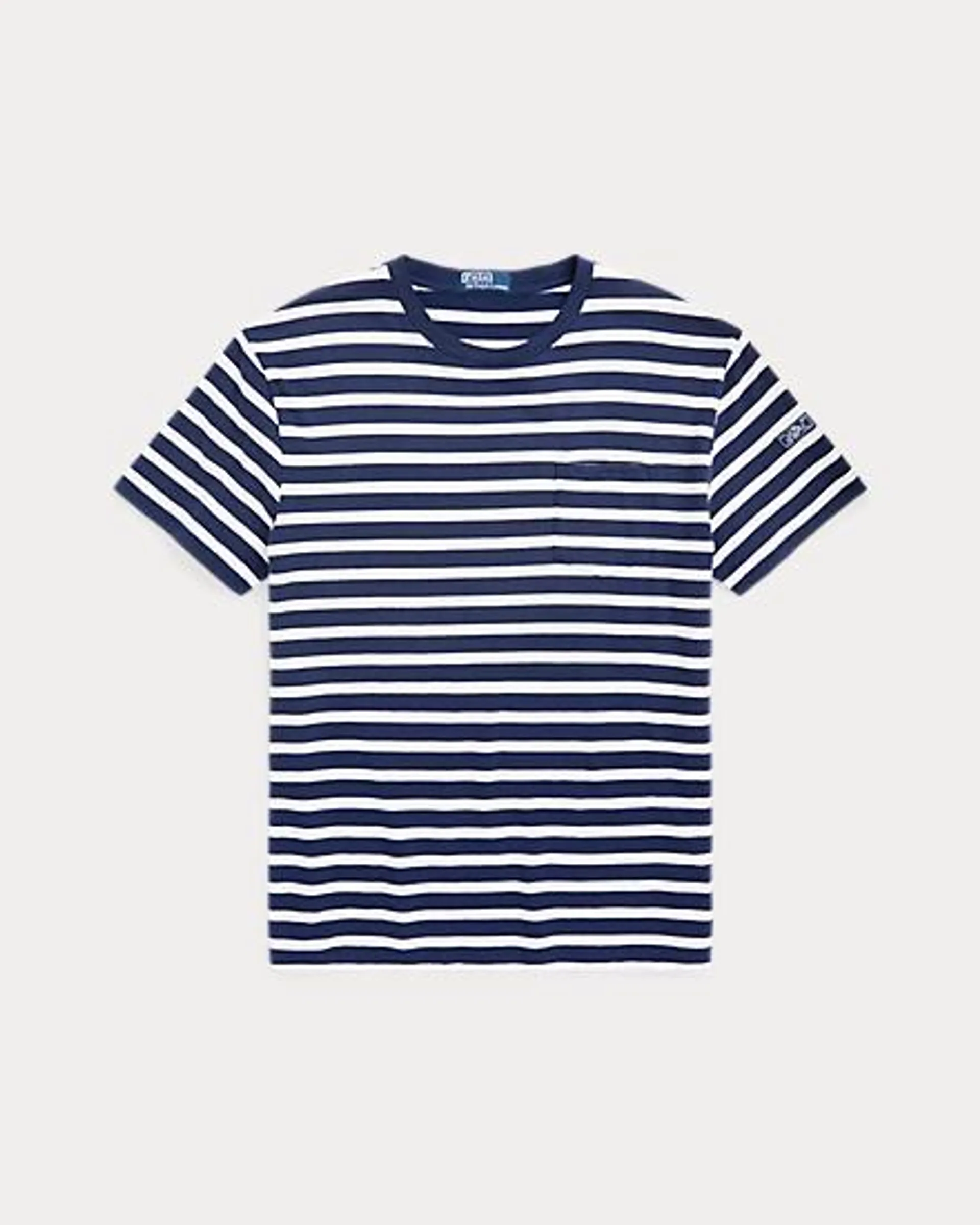 Classic Fit Striped Slub Jersey T-Shirt