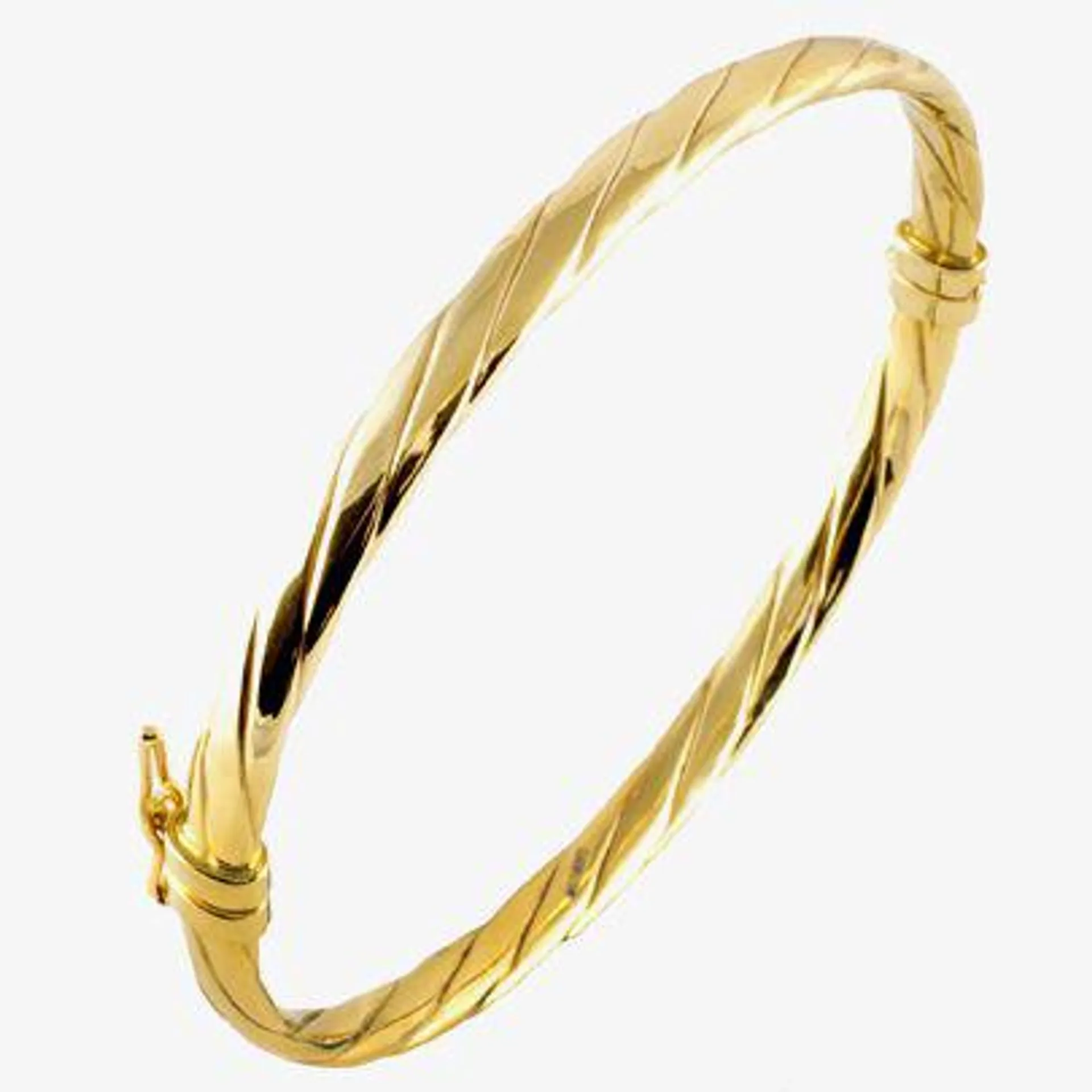 9ct Gold Twist Bangle 1340521