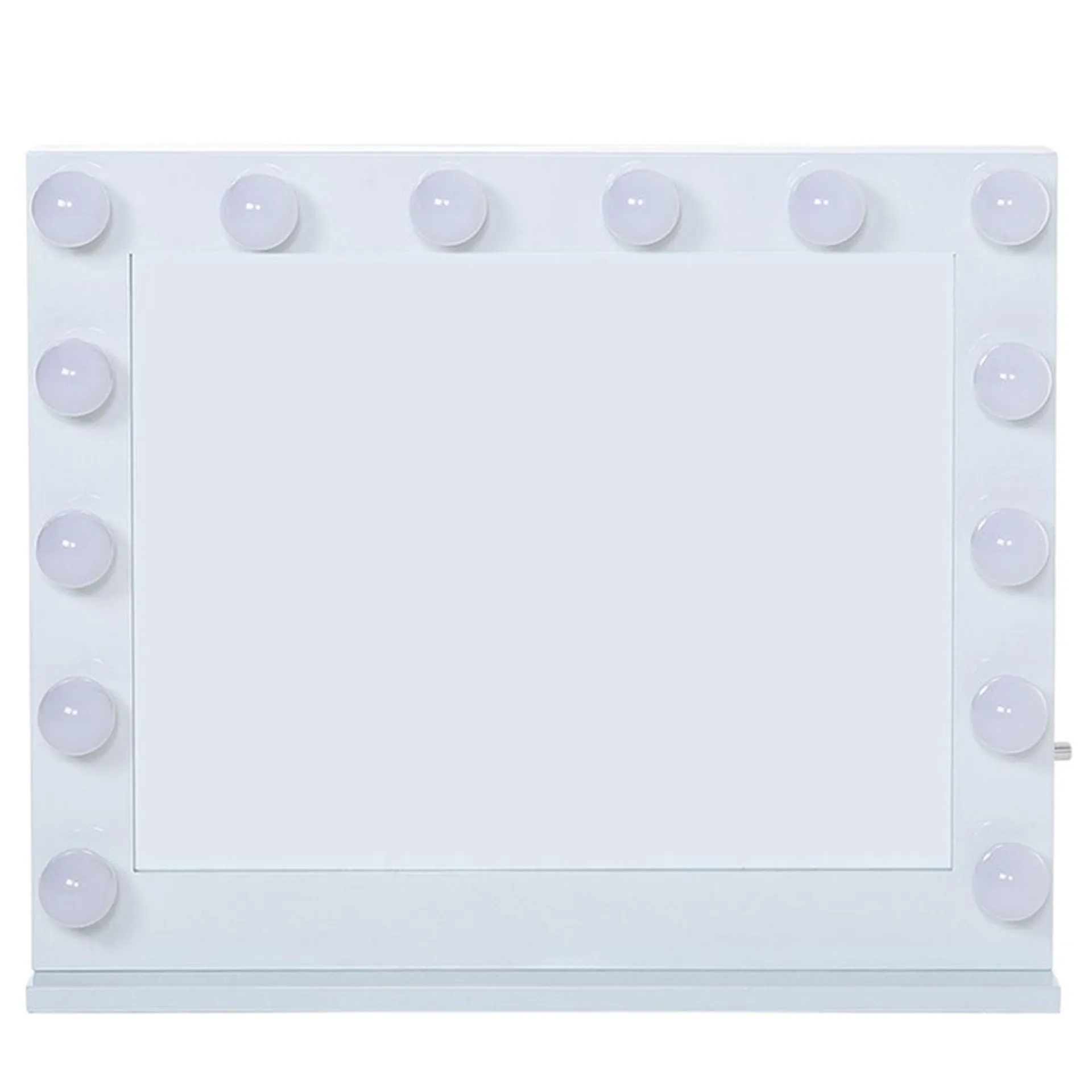 Living and Home LED Lighted White Makeup Vanity Mirror