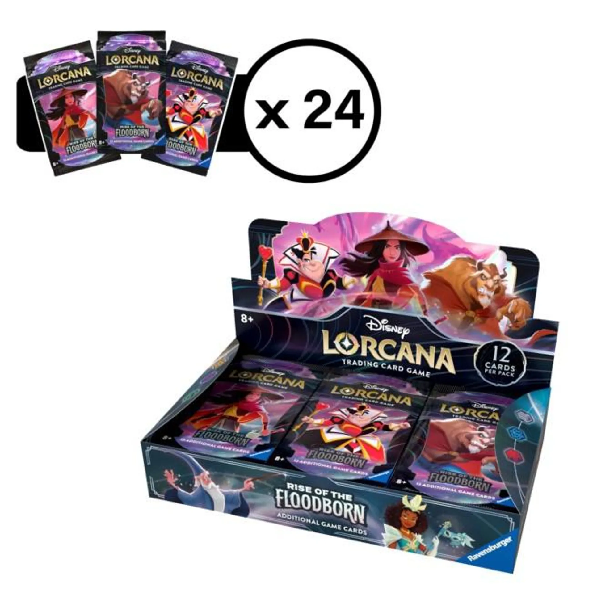 Ravensburger Disney Lorcana Trading Card Game Booster Pack, Pack of 24