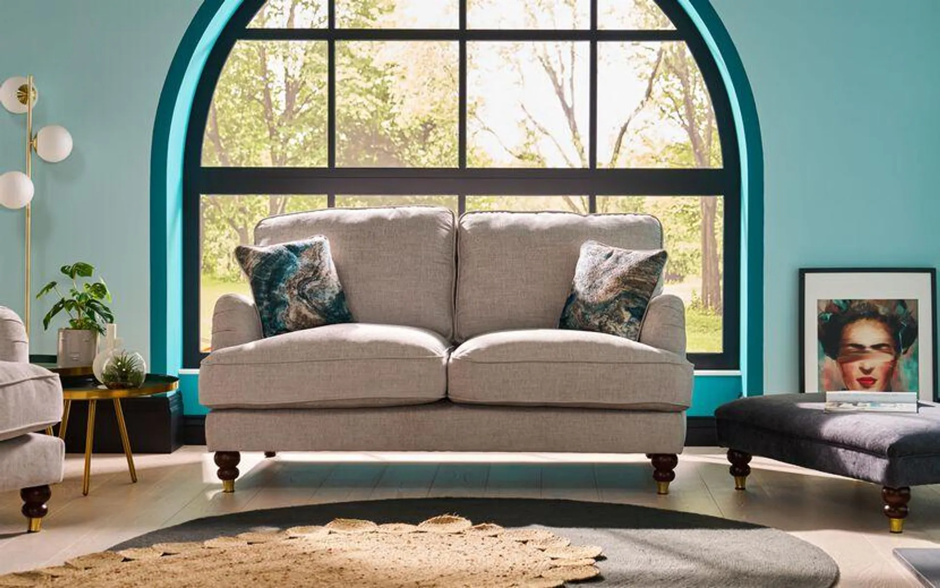 Sawyer Fabric 2 Seater Sofa