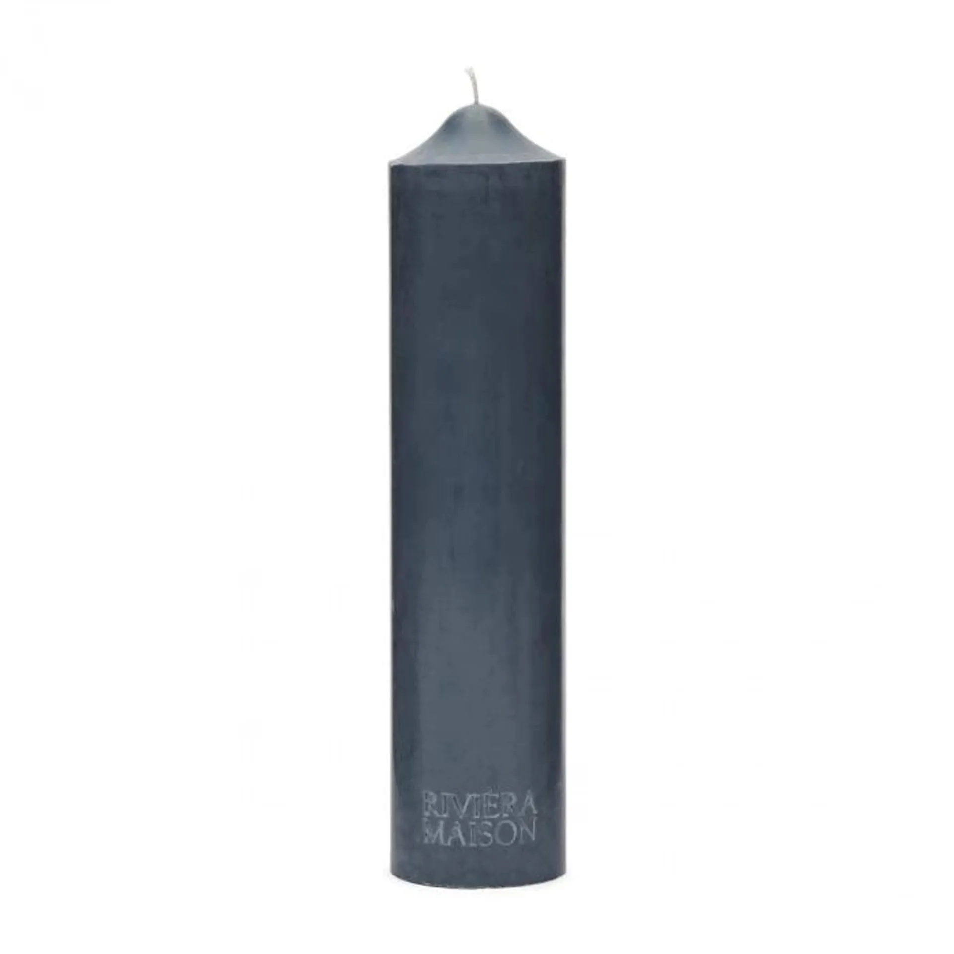 Pillar candle RM Rustic, Blue, 7x30 cm