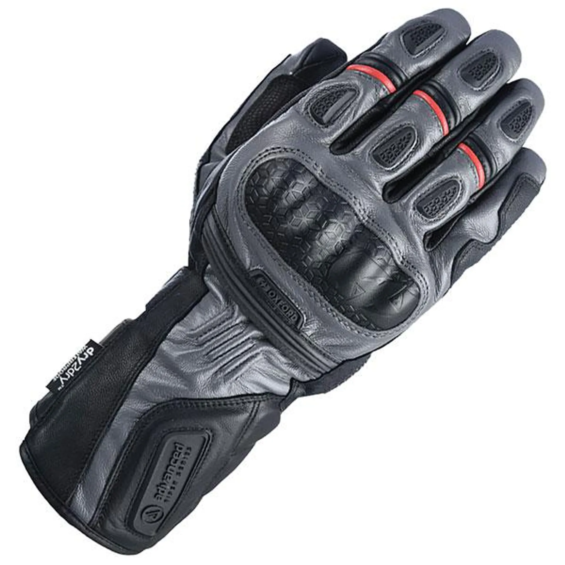 Oxford Mondial Long MS Gloves - Grey / Black