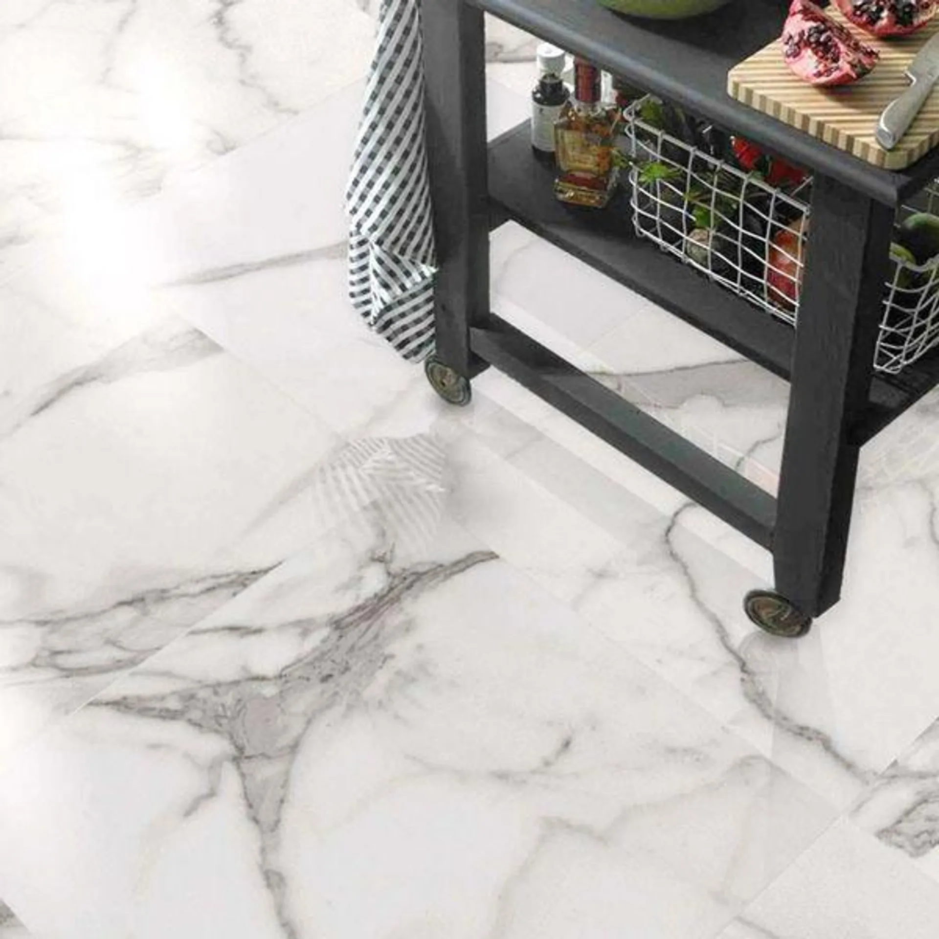 Cappella Gloss 60x60 Marble Effect Tiles