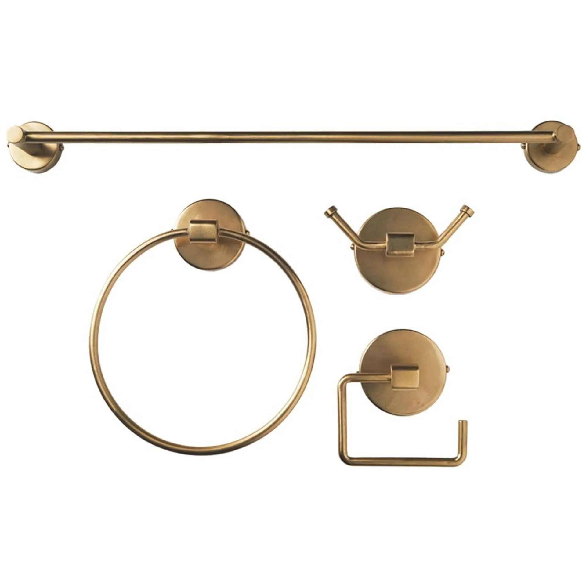 OurHouse 4 Piece Brass Bathroom Fitting