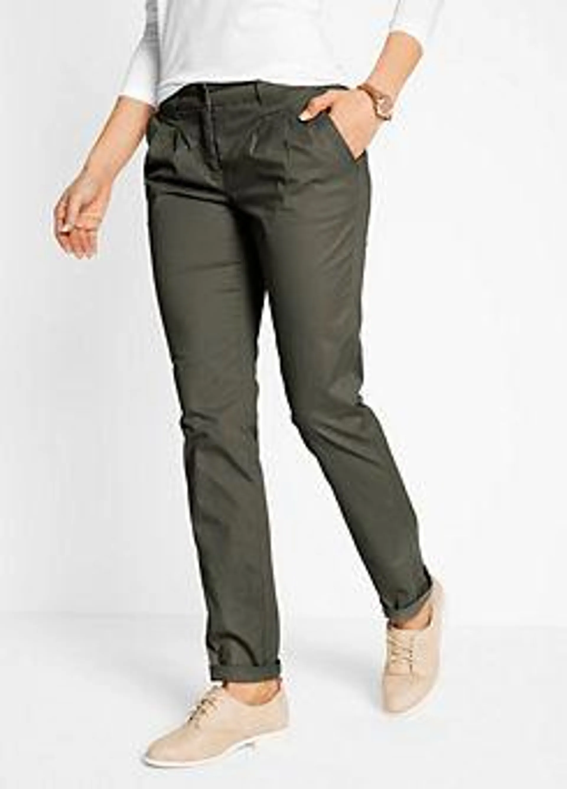 Turn-Up Chino Trousers