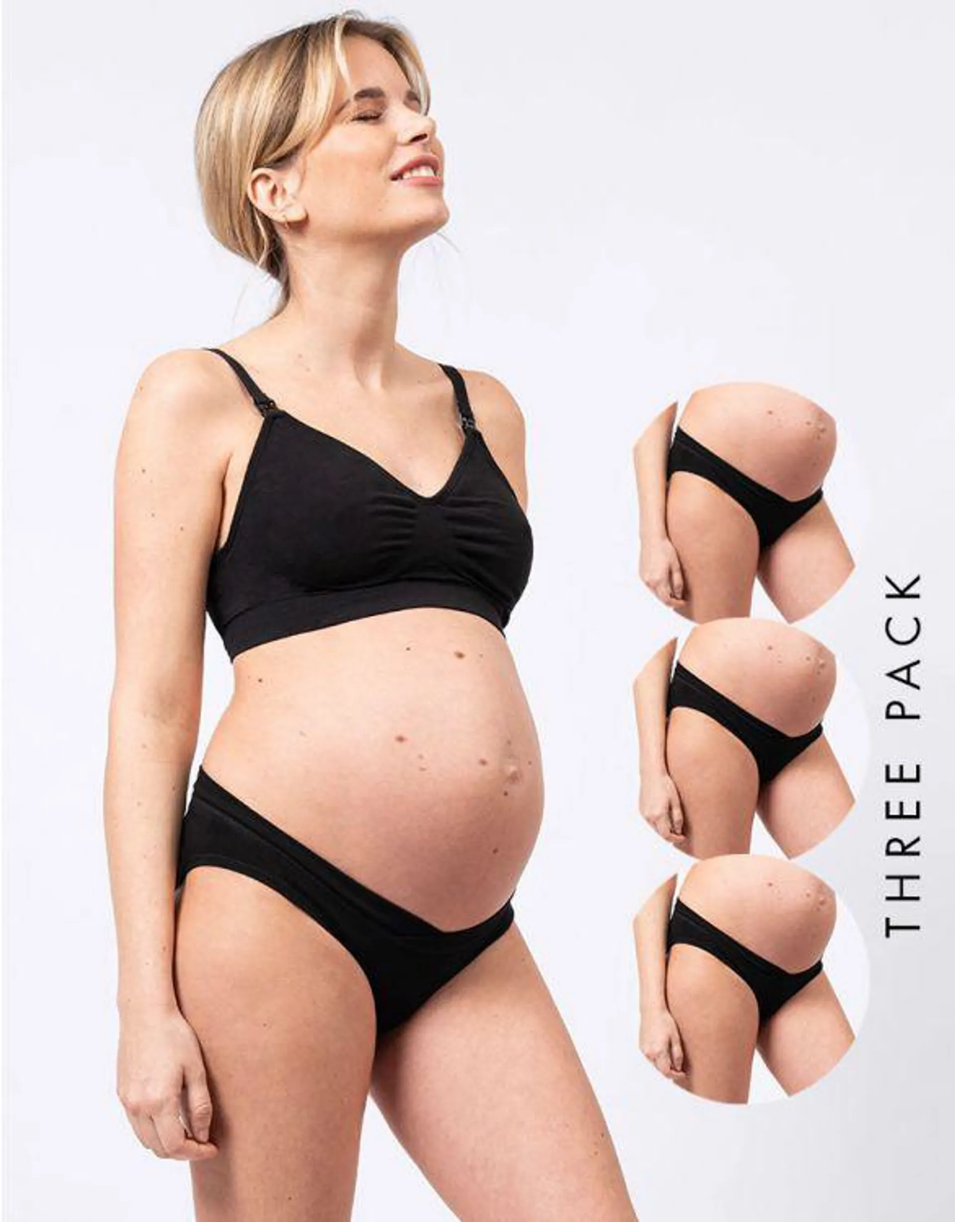 Seraphine Bamboo Maternity Briefs – Pack of 3