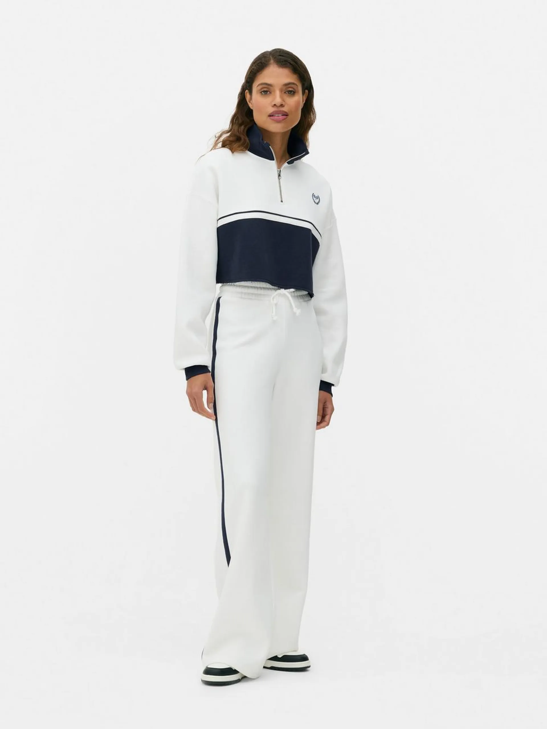 Co-ord Half-Zip Tennis Sweatshirt