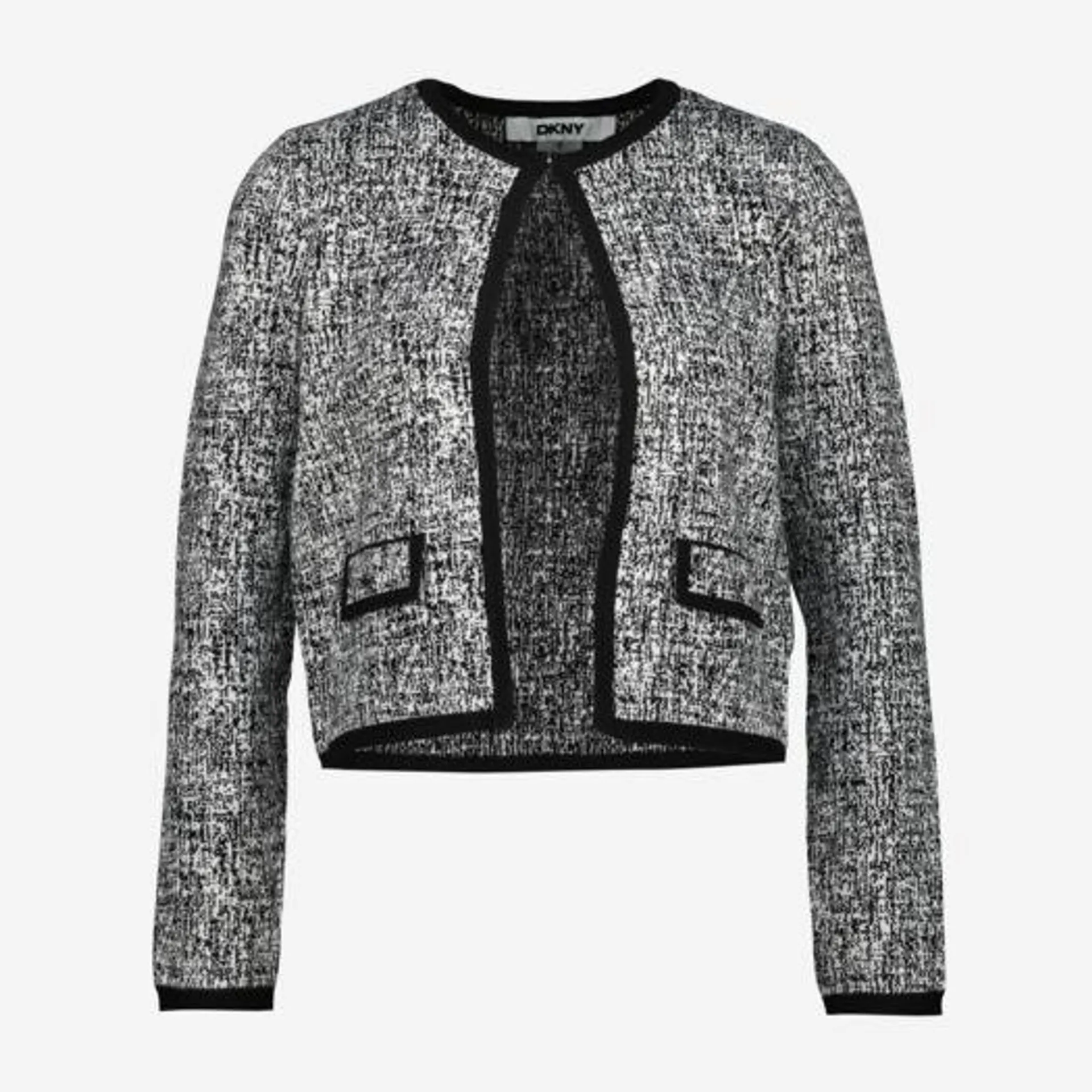 Black & White Tweed Cardigan