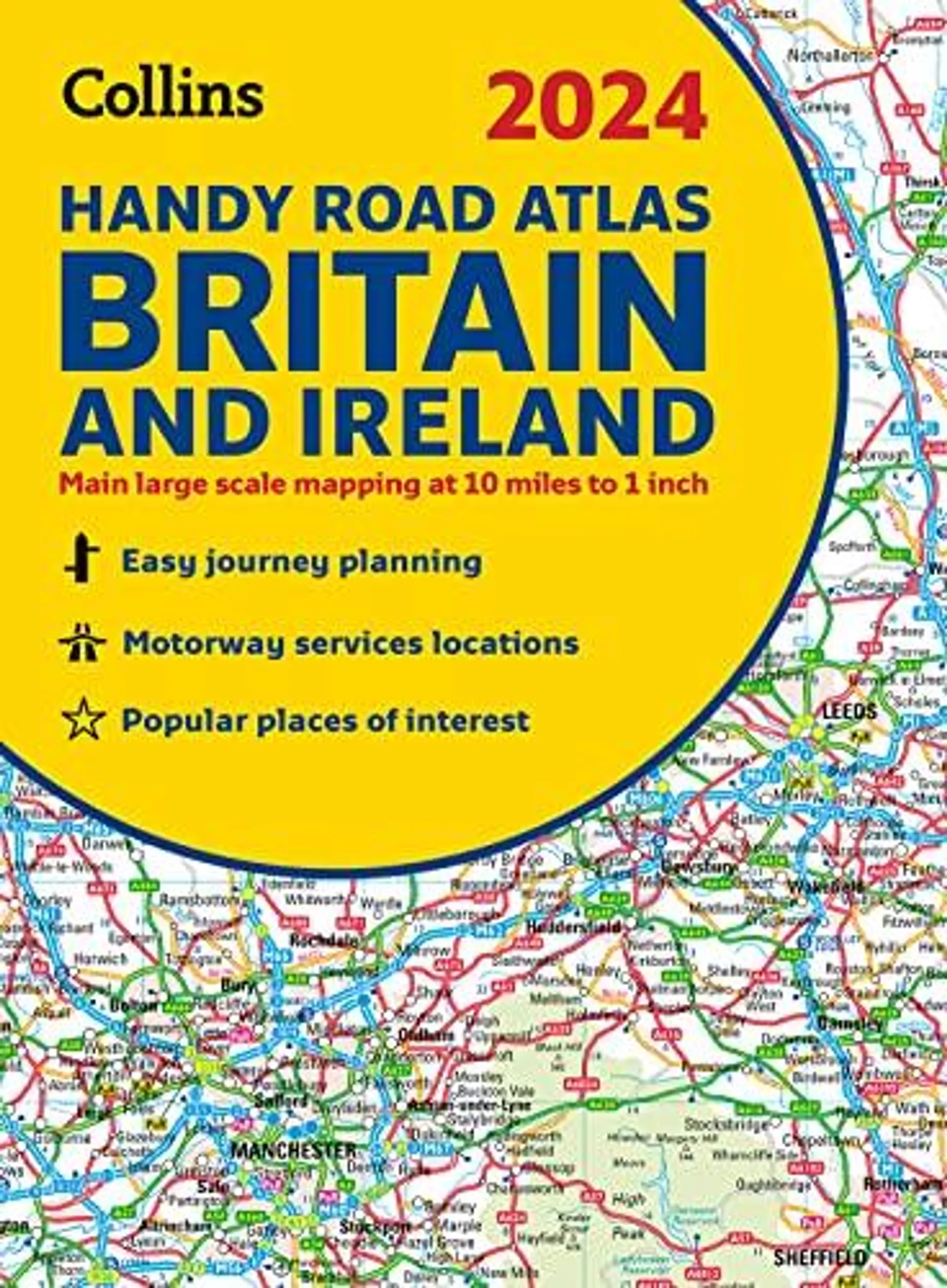 2024 Collins Handy Road Atlas Britain and Ireland