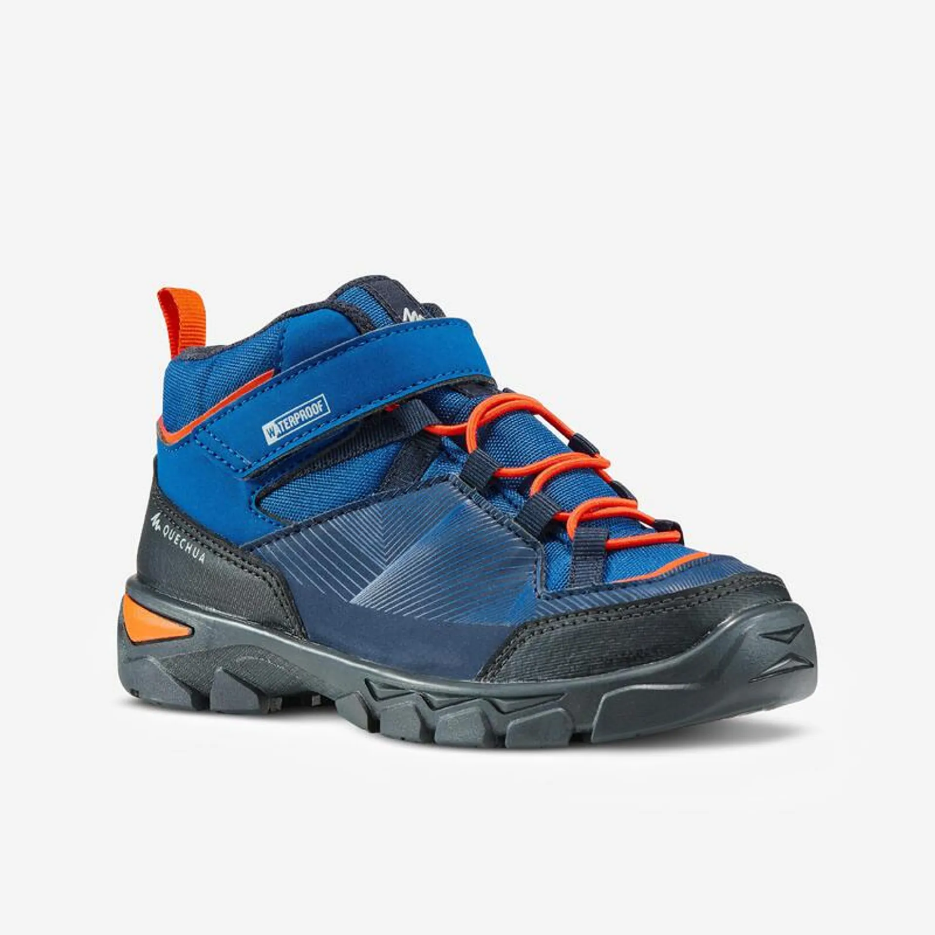 Scarpe trekking bambino MH120 MID impermeabili blu