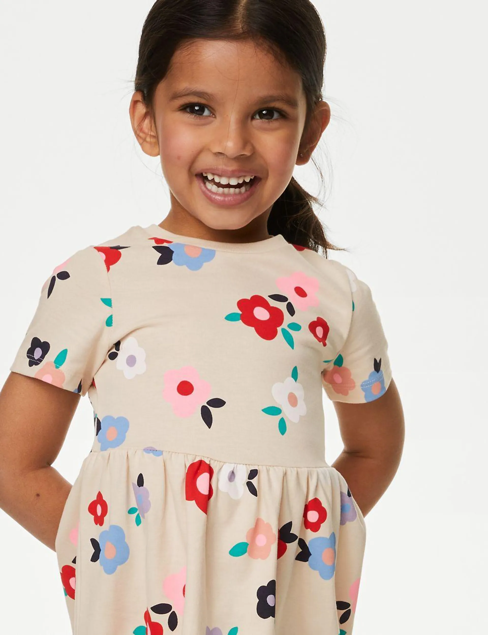 Pure Cotton Printed Dress (2-8 Yrs)