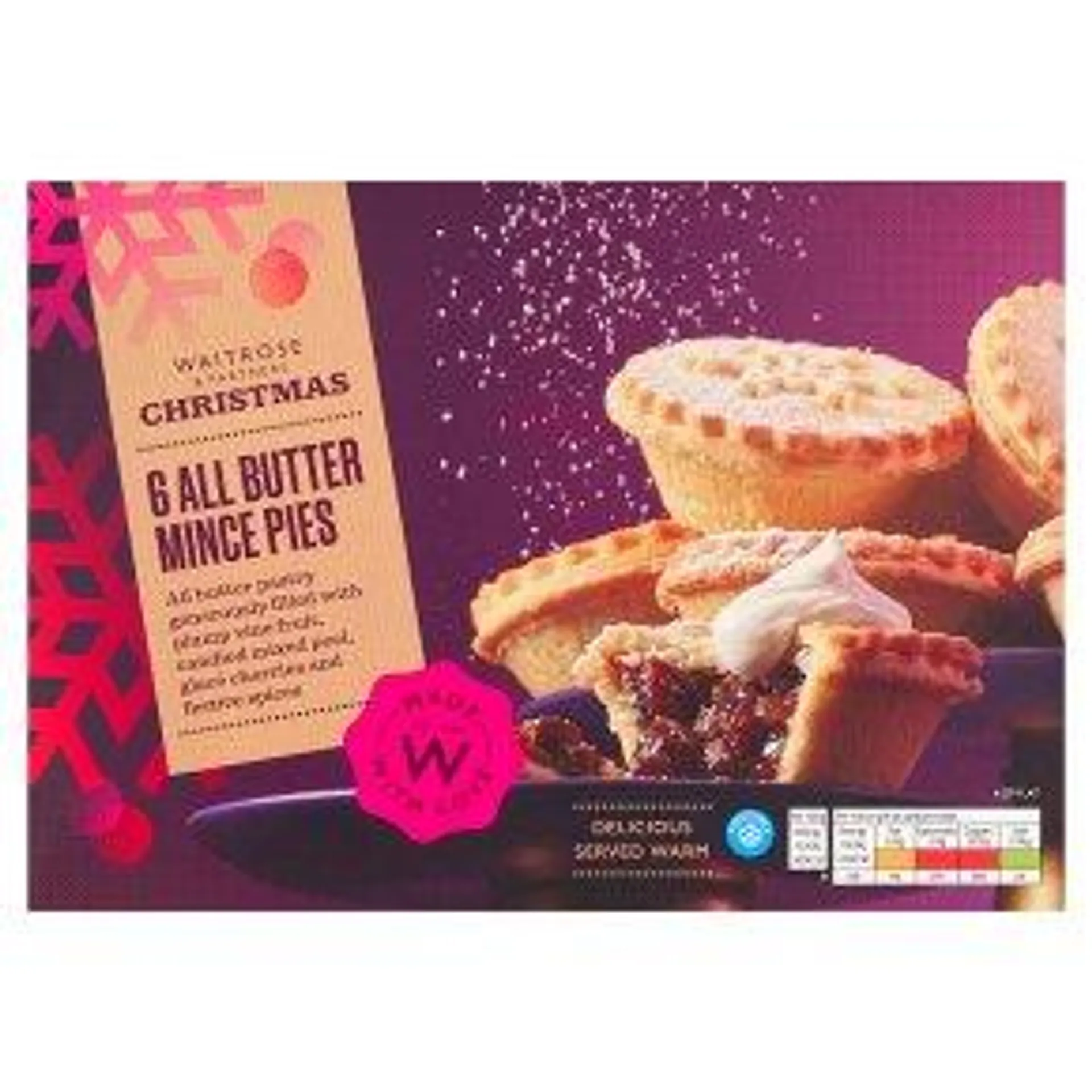 Waitrose Christmas 6 All Butter Mince Pies