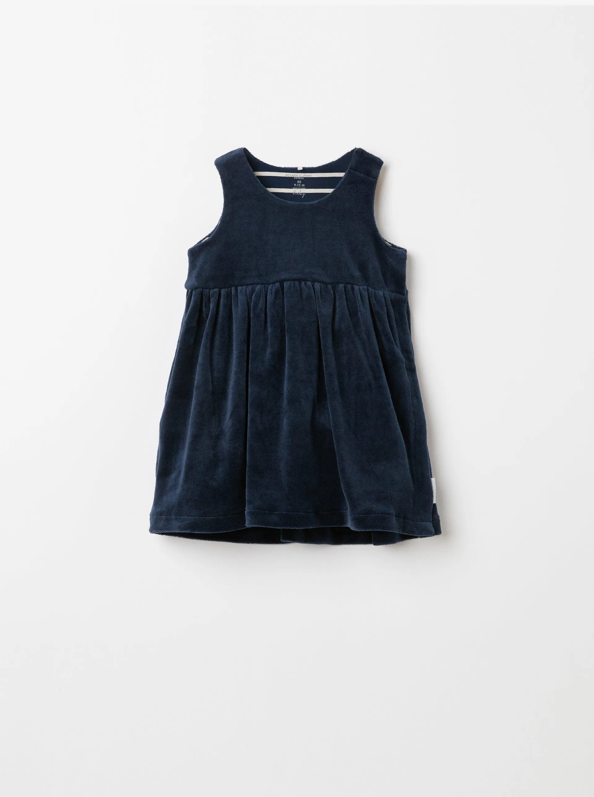 Velour Baby Pinafore Dress