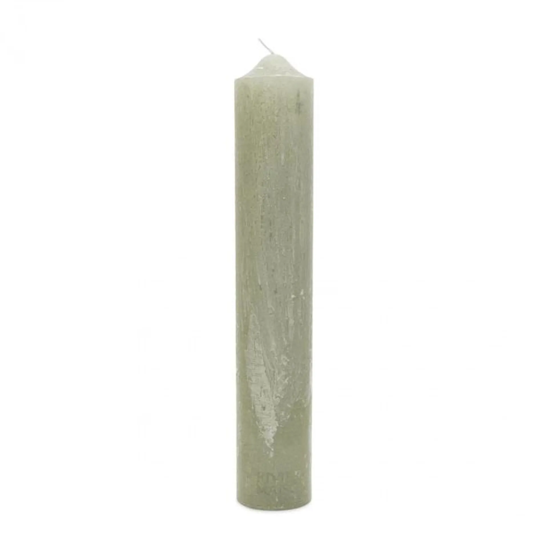 Pillar Candle RM Rustic, Green, 7x40