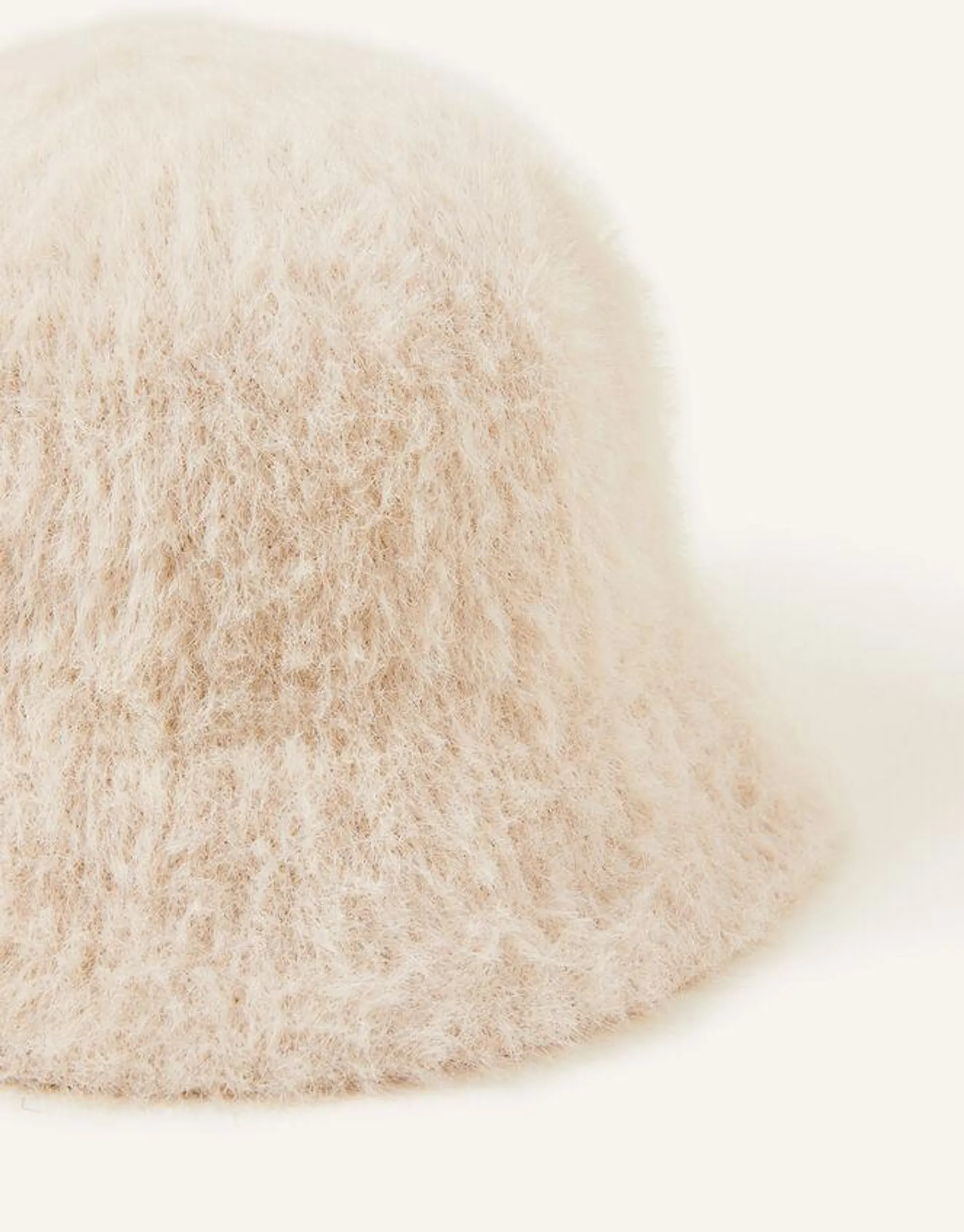 Fluffy Bucket Hat Natural