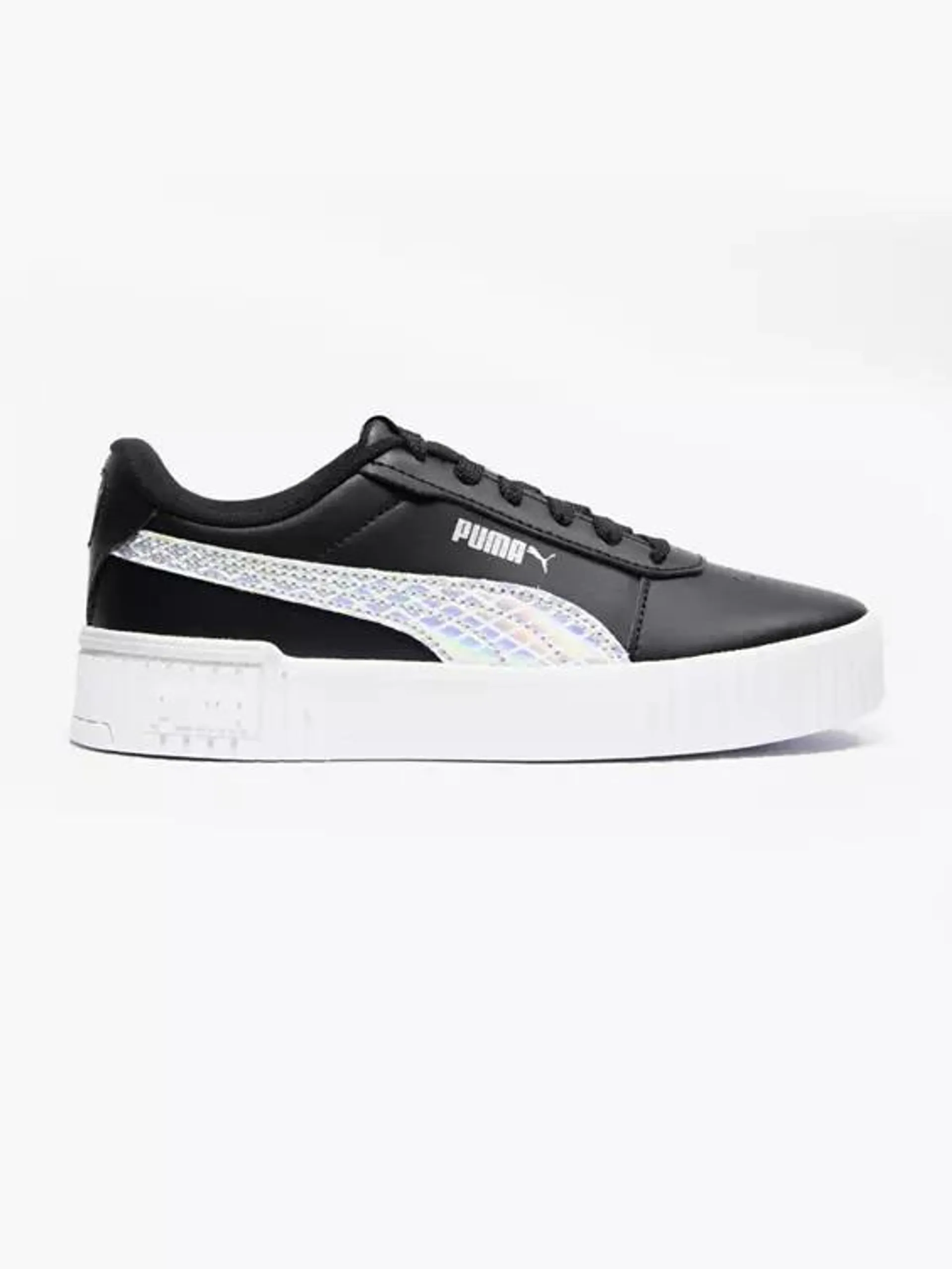 Puma Teens Black Carina 2.0 Mermaid Lace-up Trainer