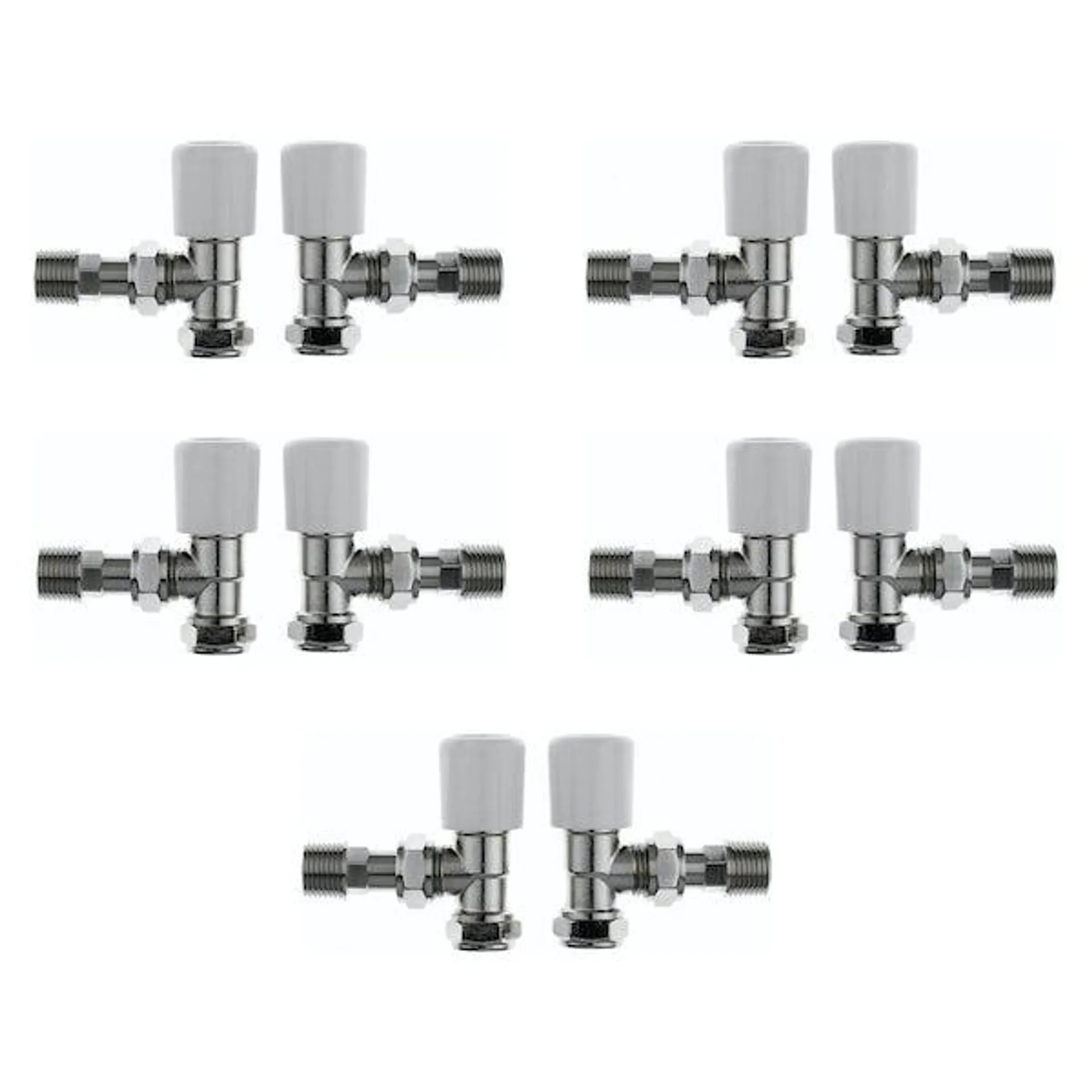 The Heating Co. Angled radiator valves - 5 pairs