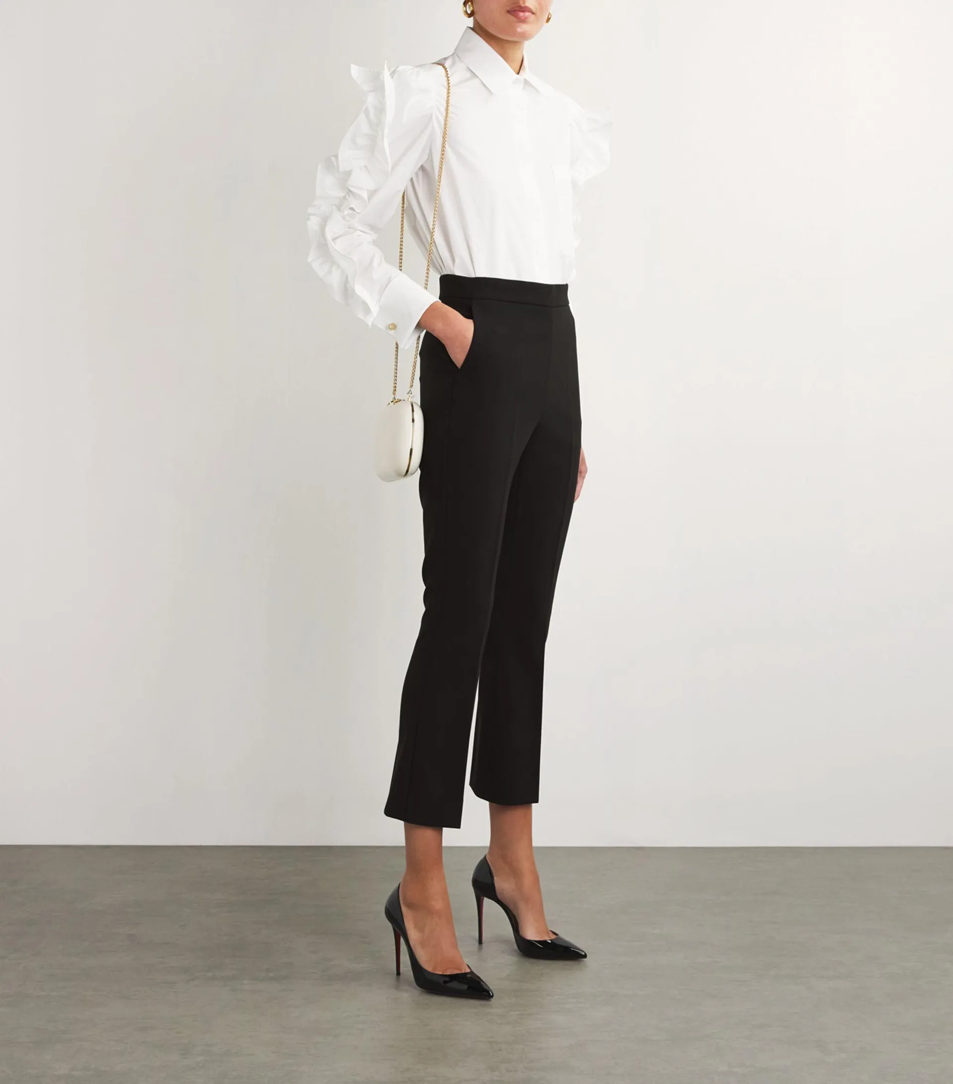 Cropped Slim Trousers