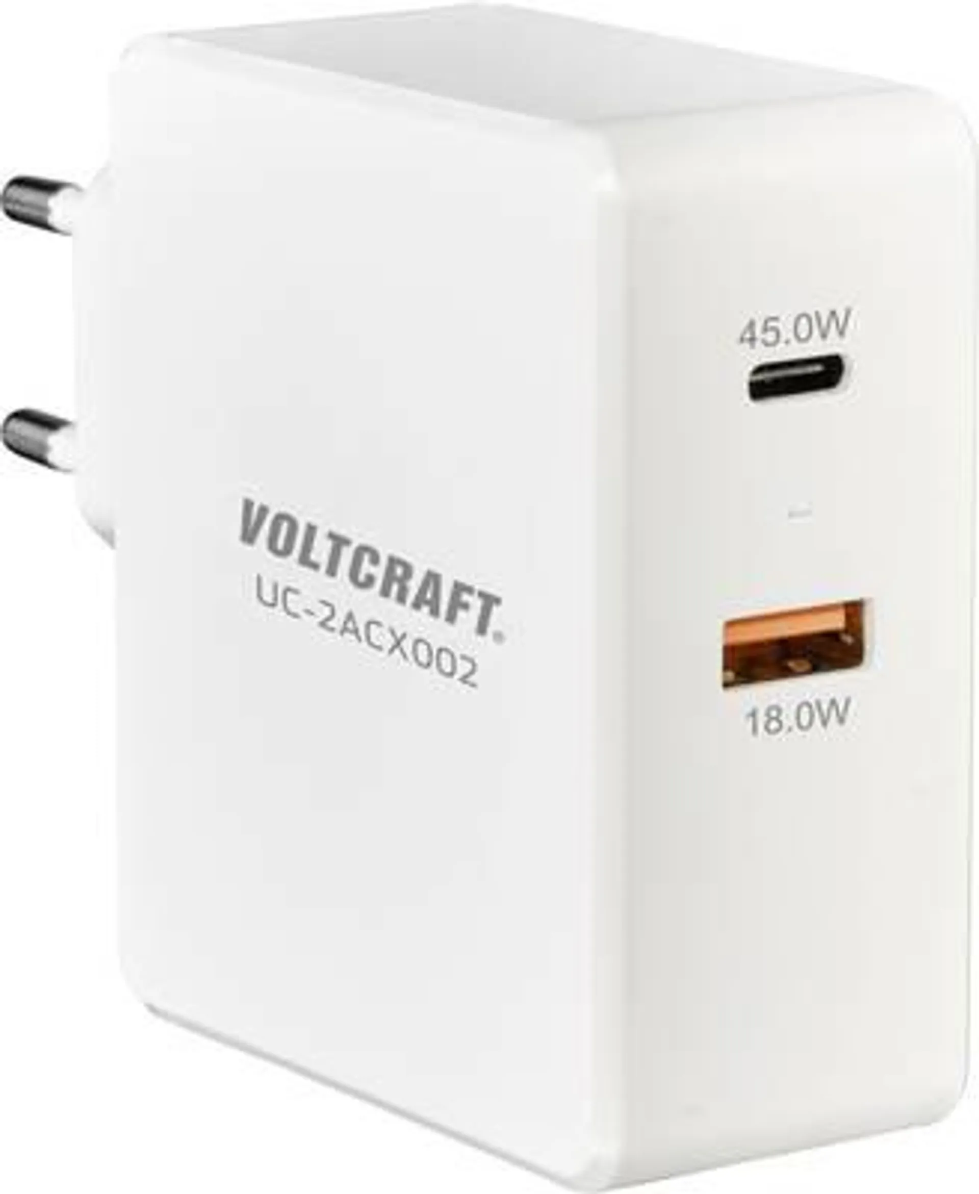 VOLTCRAFT UC-2ACX002 VC-11744740 USB charger Mains socket Max. output current 3000 mA 2 x USB, USB-C® socket (Power Deli
