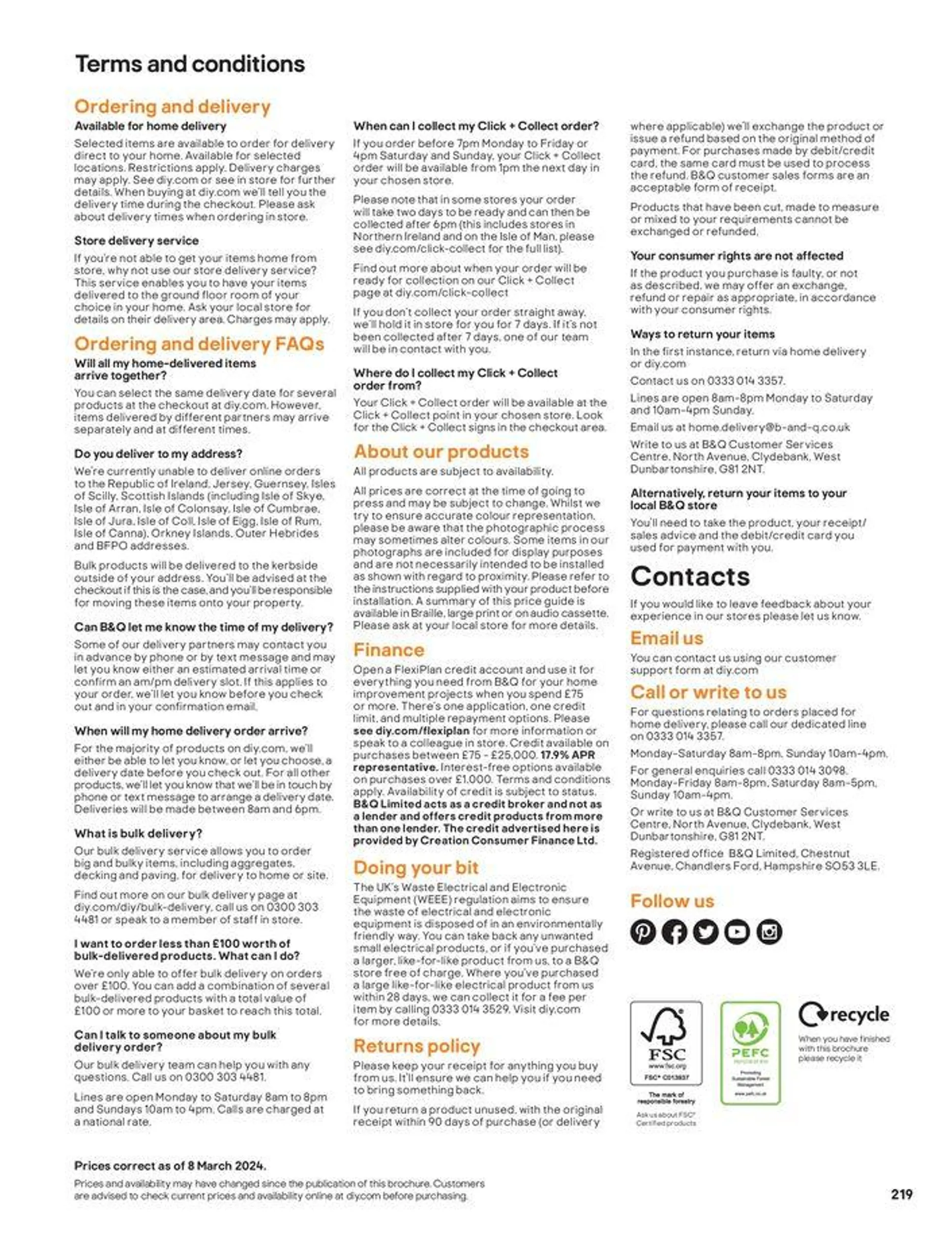 Outdoors from 20 September to 31 December 2024 - Catalogue Page 219